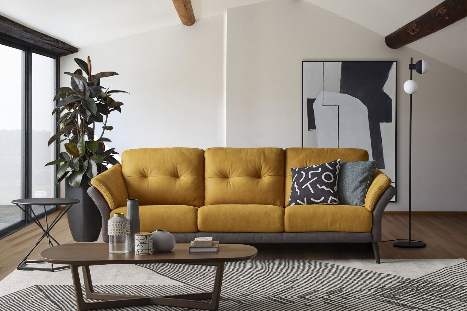 3-seater sofa in sunflower, from Rozel