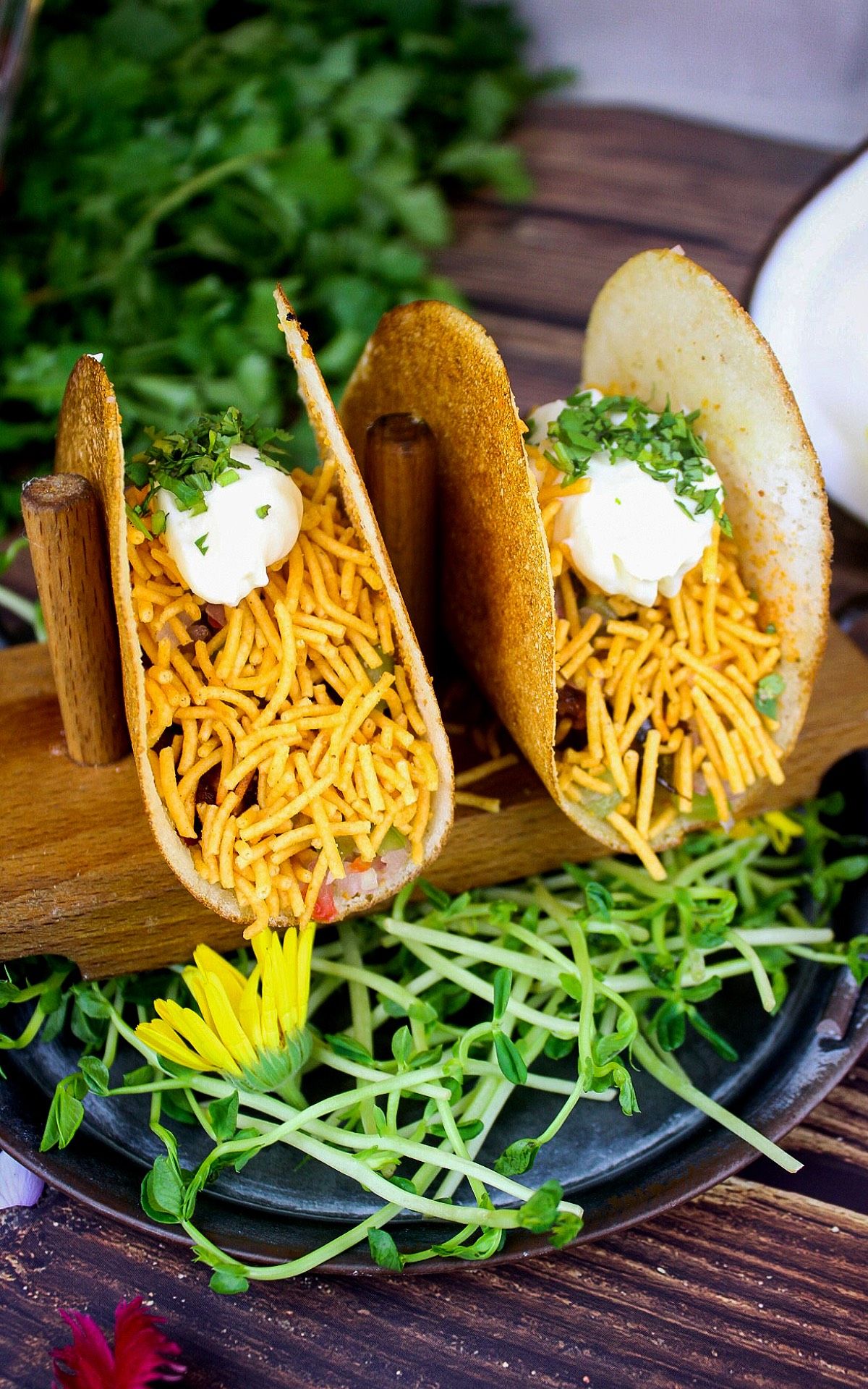 When dosa met taco: Kayra's Dosa Tacos are a popular starter (Photo: Kayra Authentic Kerala Cuisine)