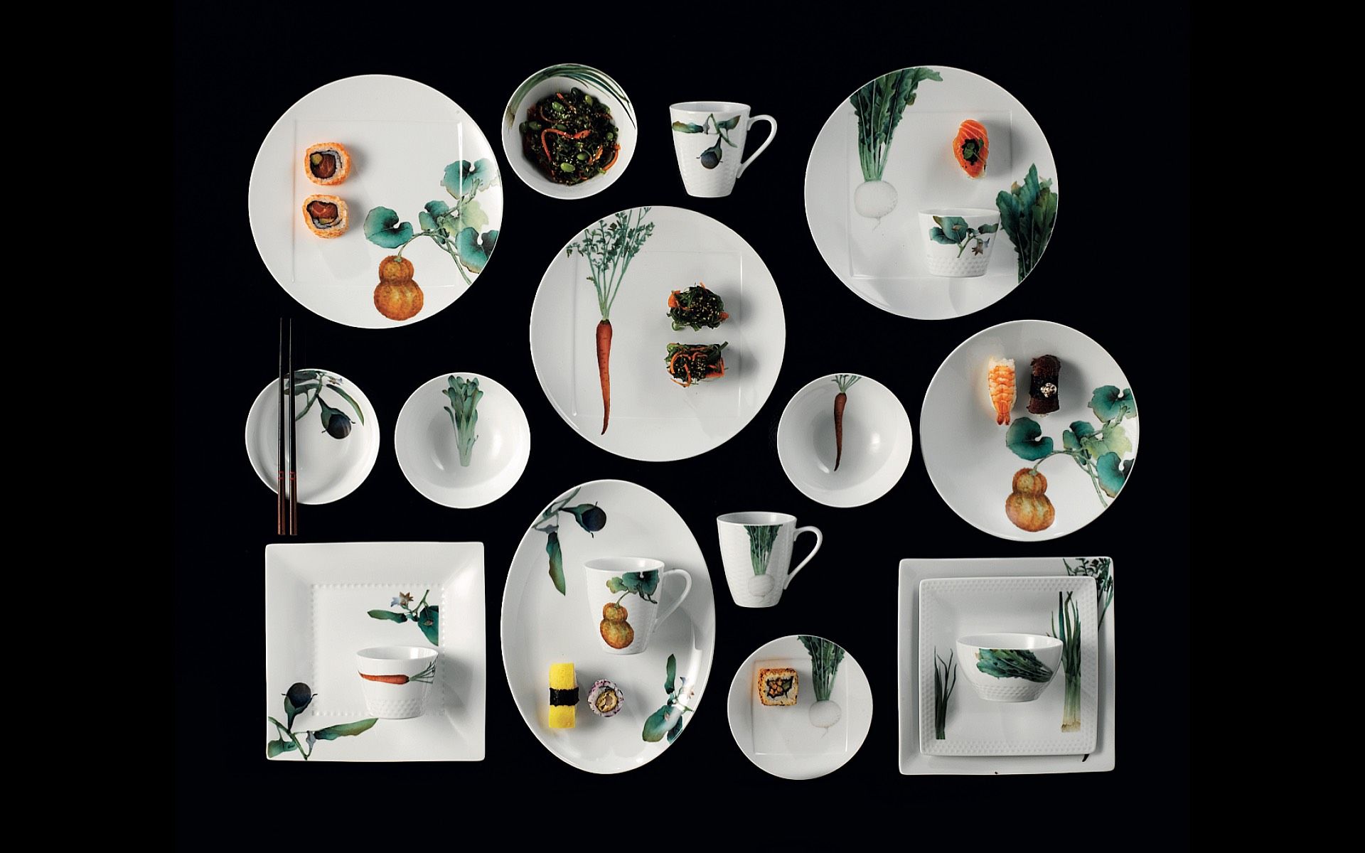 Noritake's Kyoka Shunsai collection served as one-of-a-kind trophies at the Tatler Dining Awards 2021