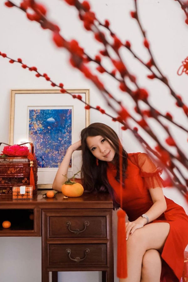 Melissa Lim celebrates Chinese New Year dressed head-to-toe in auspicious red (Photo: Instagram/@melissamaelyn)