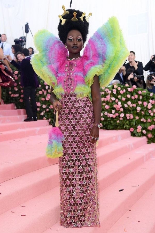 Lupita Nyong’o in Versace at the 2019 Met Gala. The theme was “Camp: Notes on Fashion”. (Photo: Instagram/@lupitanyongo)