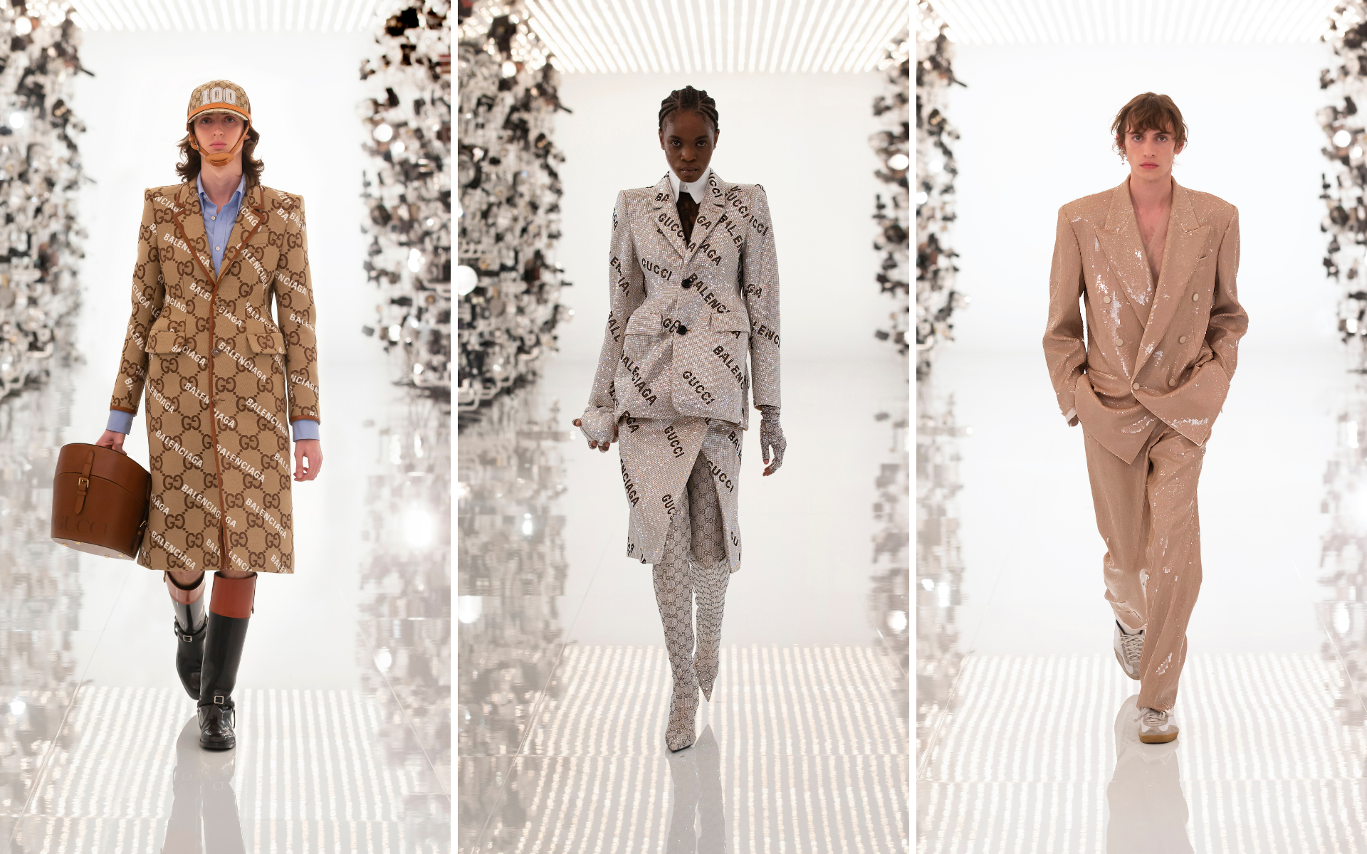 The Gucci Aria show features an exciting collaboration between Gucci and Balenciaga