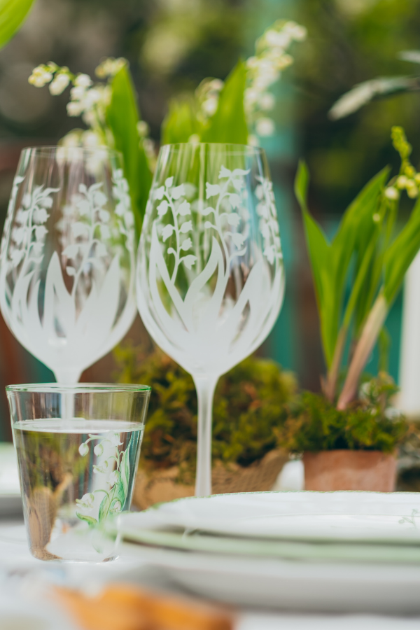 The range's stemware is as refined as its source of inspiration