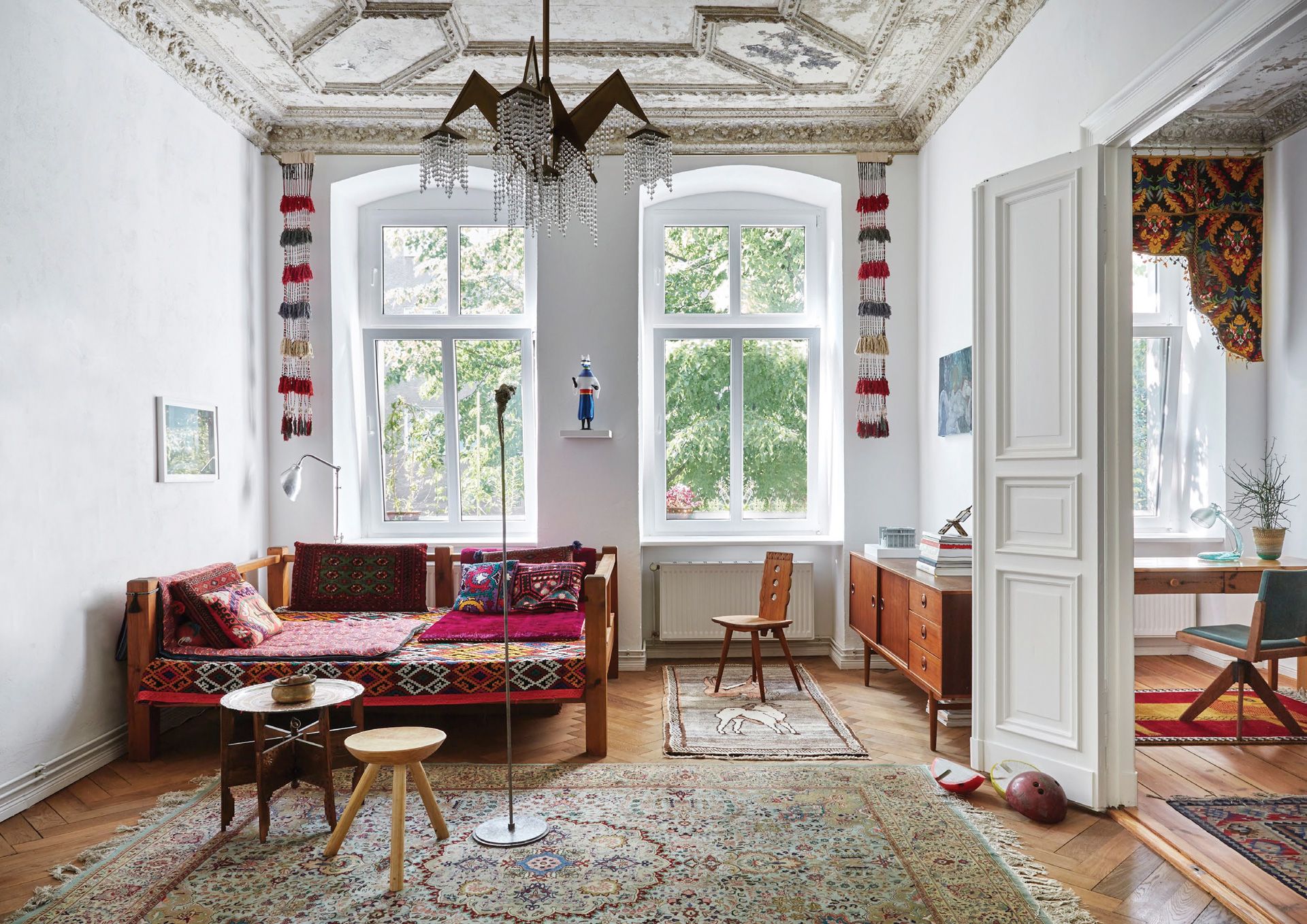 Home Tour: Eclectic Folklore Accents Bring This Industrial-Era House In Berlin To Life