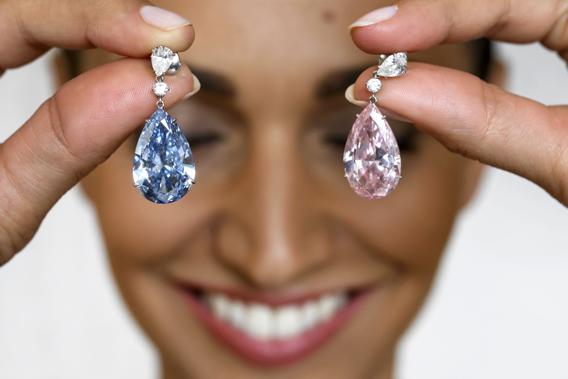 Diamond Earrings Fetch Record $57.4-Million At Swiss Auction