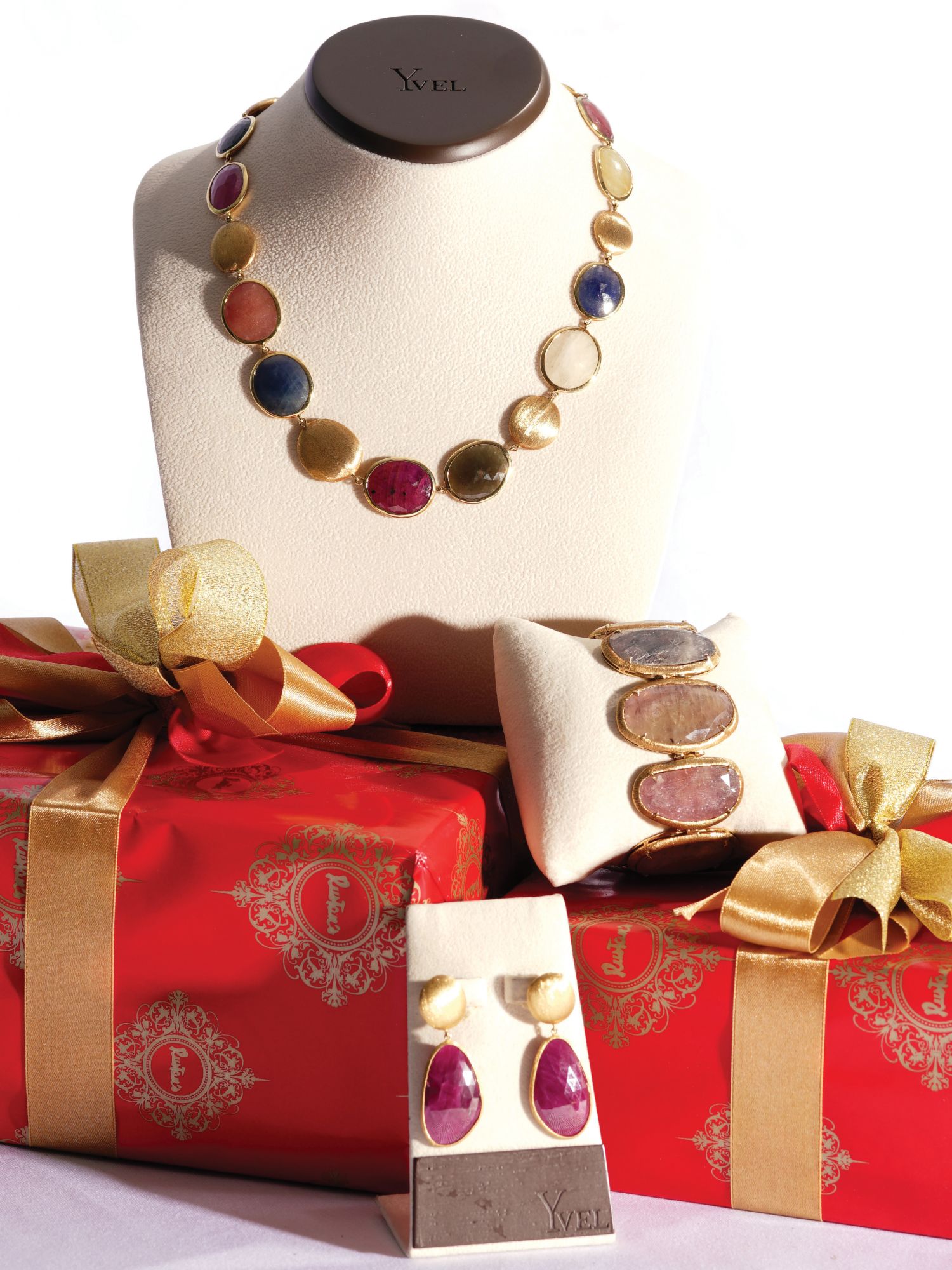 Yvel jewellery in semi-precious stones