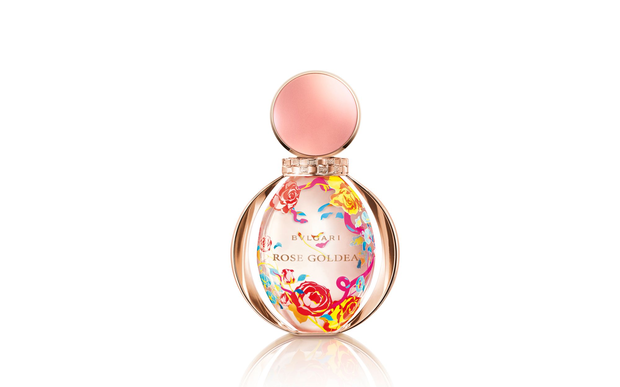 Bvlgari Rose Goldea | This enchanting limited-edition flacon vividly depicts the magical garden of a Roman goddess, the inspiration for this seductive scent. The floral rose musk composition reveals its precious heart: Damask rose absolute and grandiflorum exude a decadent, feminine aroma.