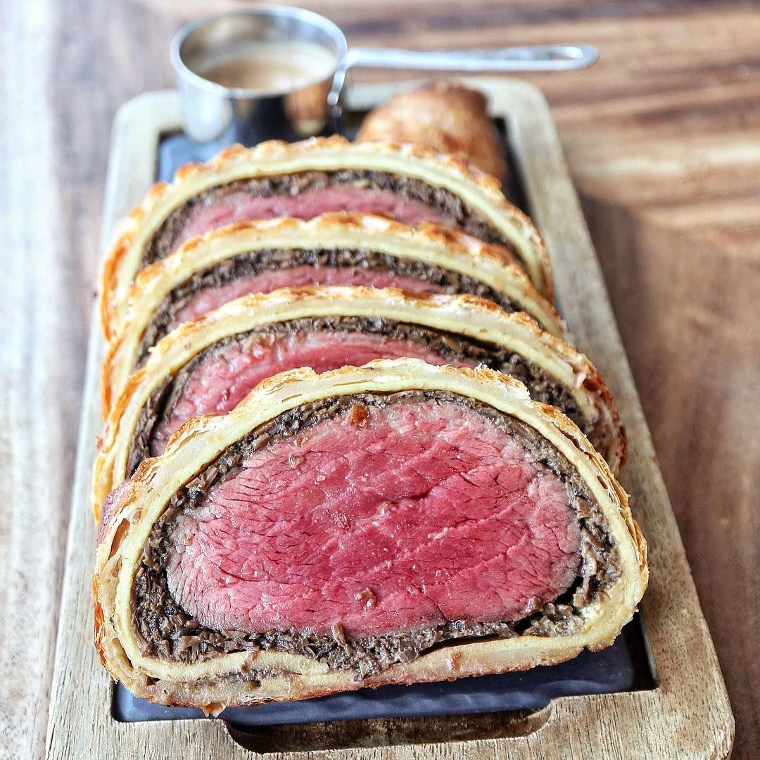 Holiday indulgence. @amadofores shares a scrumptious snap of Gordon Ramsey's famous Beef Wellington.