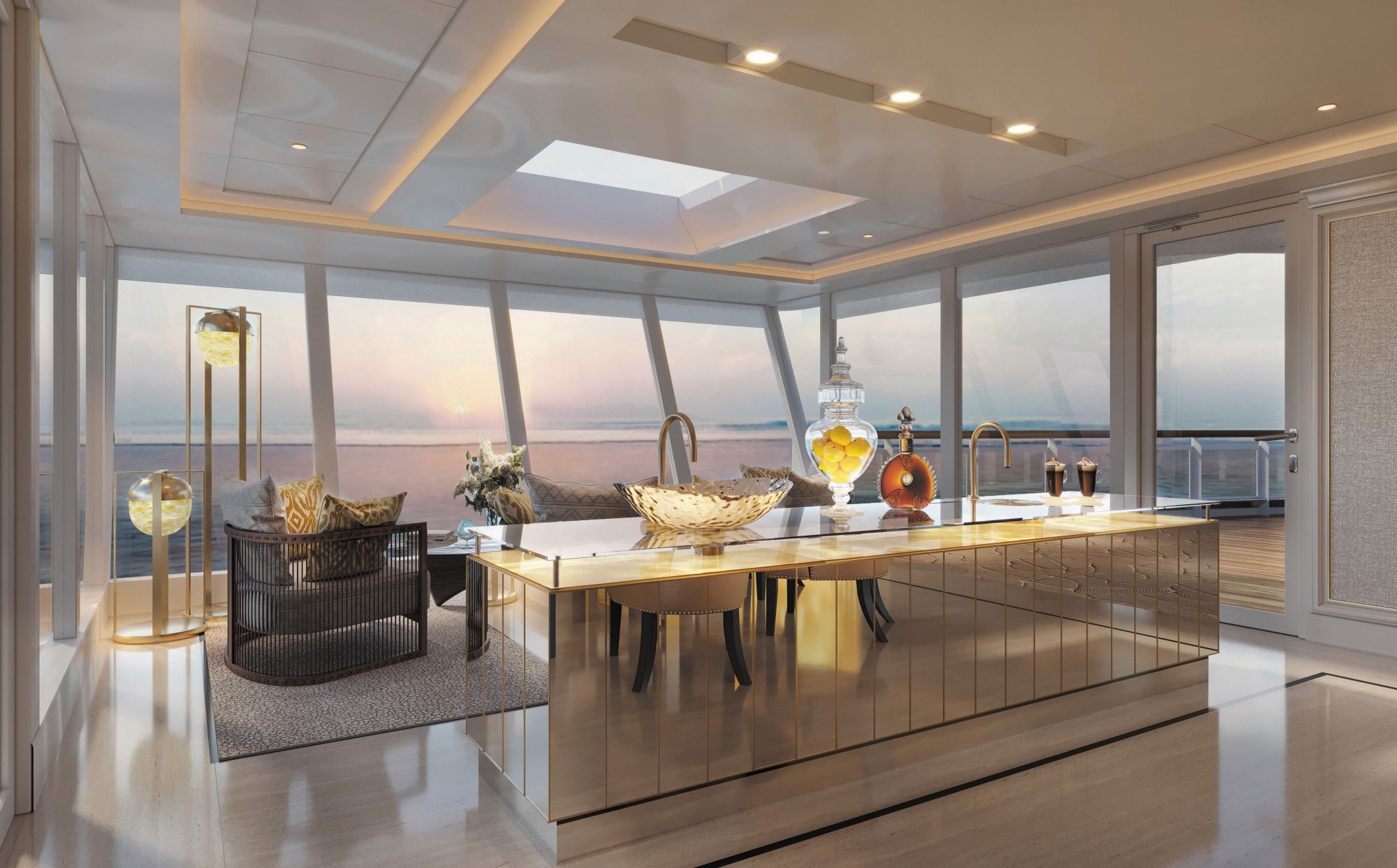 This Palatial Floating Cruise Suite Features A $200,000 Bed And Is Probably Larger Than Your House