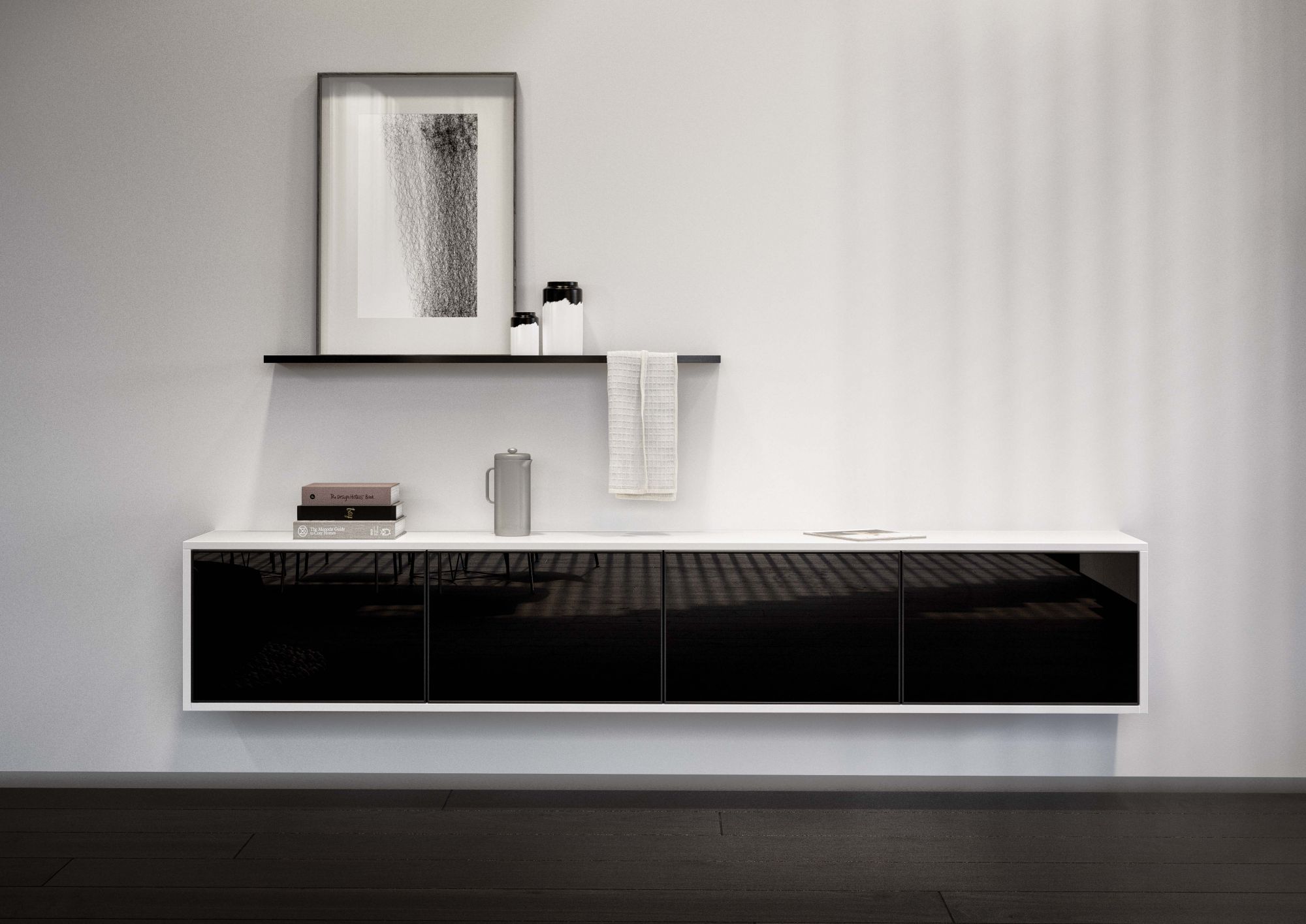 Characterised by simple lines, this minimalist sideboard from the PURE collection is perfect for a modern dining room. Available at Siematic by Focus Global.