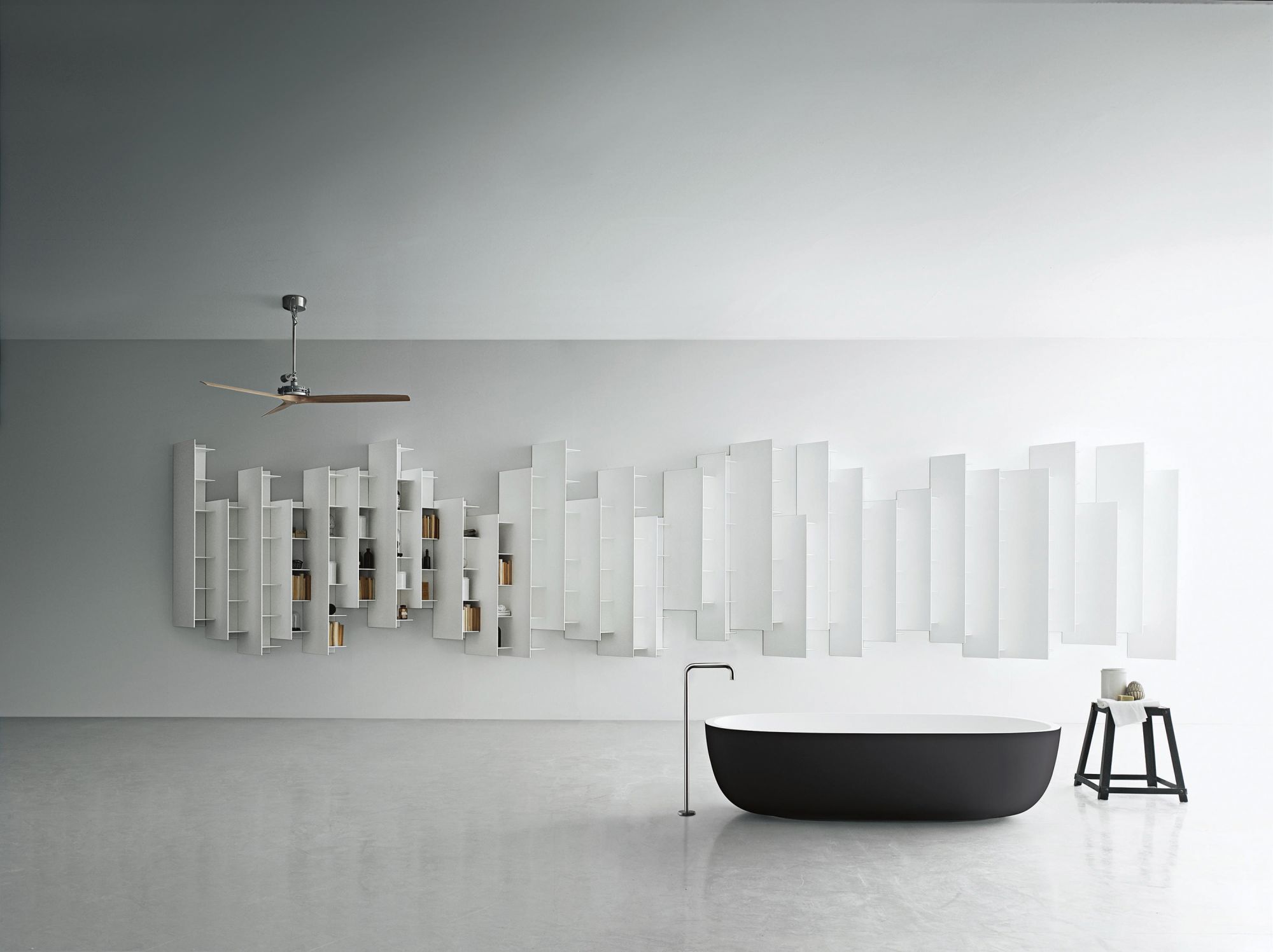 With its irregular-seeming appearance, these CTLine storage units add a whimsical touch to any room in the house. Available at Boffi by Focus Global.