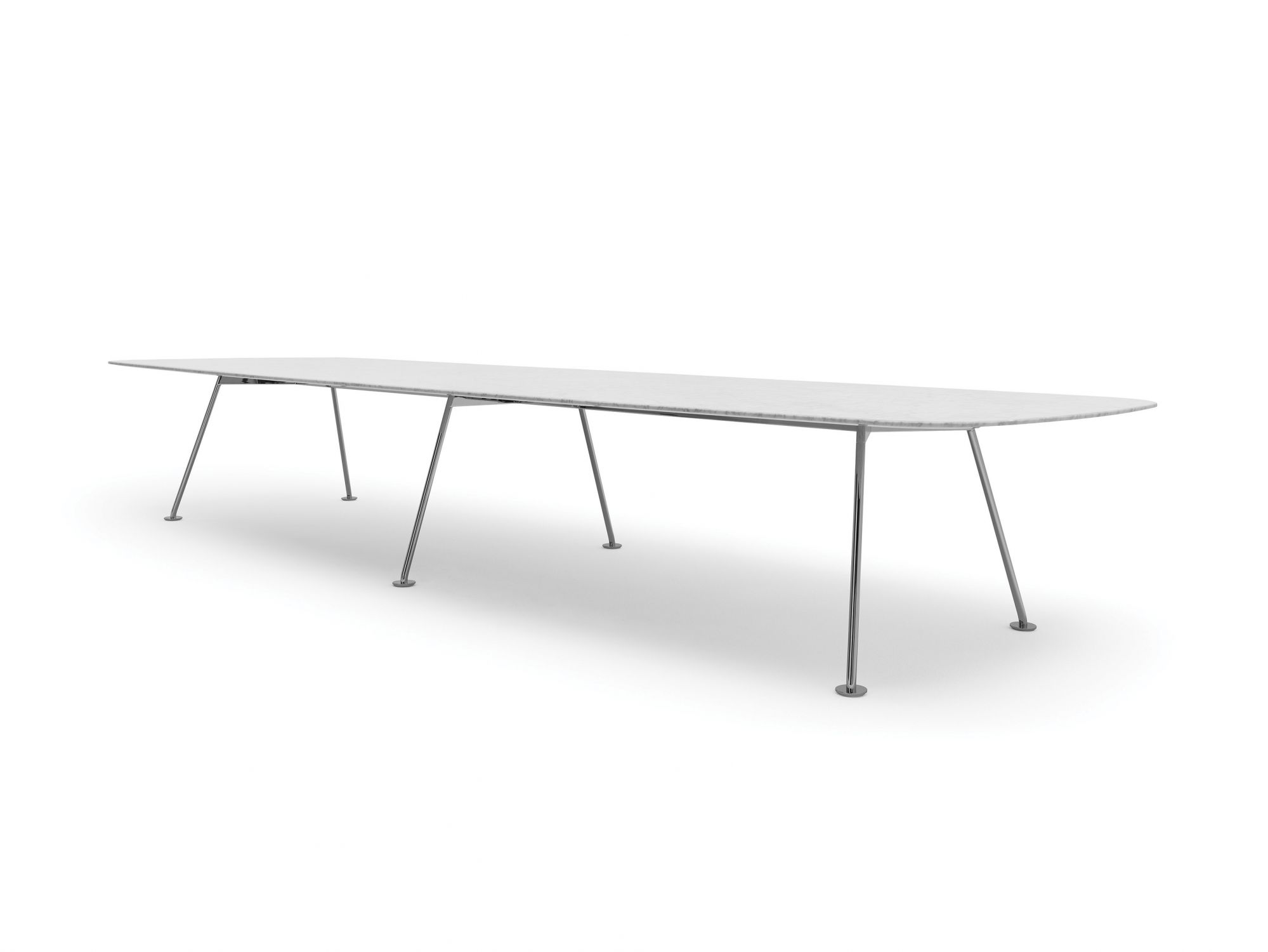 Don’t let its airy appearance fool you. Piero Lissoni’s Grasshopper table is a highly versatile piece perfect for a home office or study. Available at Knoll.