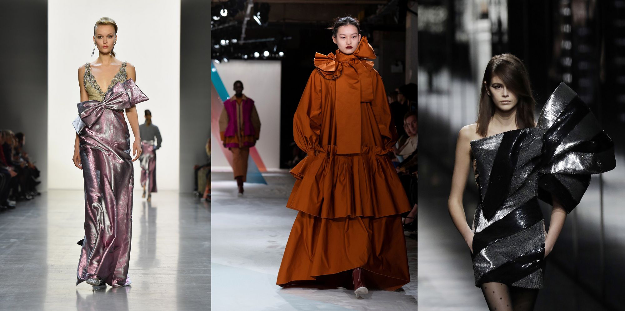 A model walks the runway for the Badgley Mischka fashion show during New York Fashion Week: The Shows at Gallery I at Spring Studios on February 7, 2019 in New York City. (Photo by Angela Weiss / AFP)