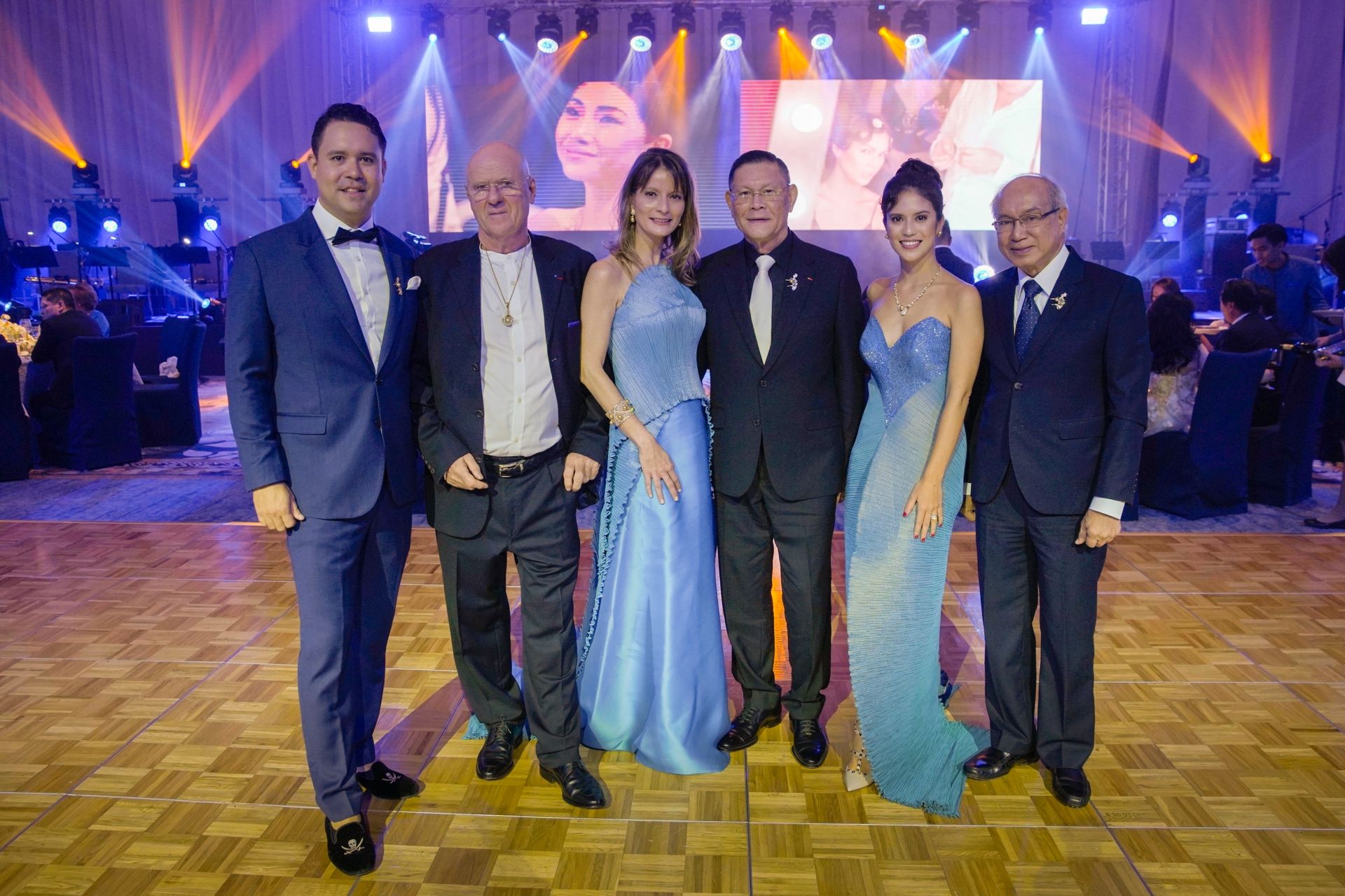 Jacques Christophe Branellec, Jacques Branellec, Gaelle Branellec, Manuel Cojuangco, Marion Branellec De Guzman and Abelardo Mondonedo