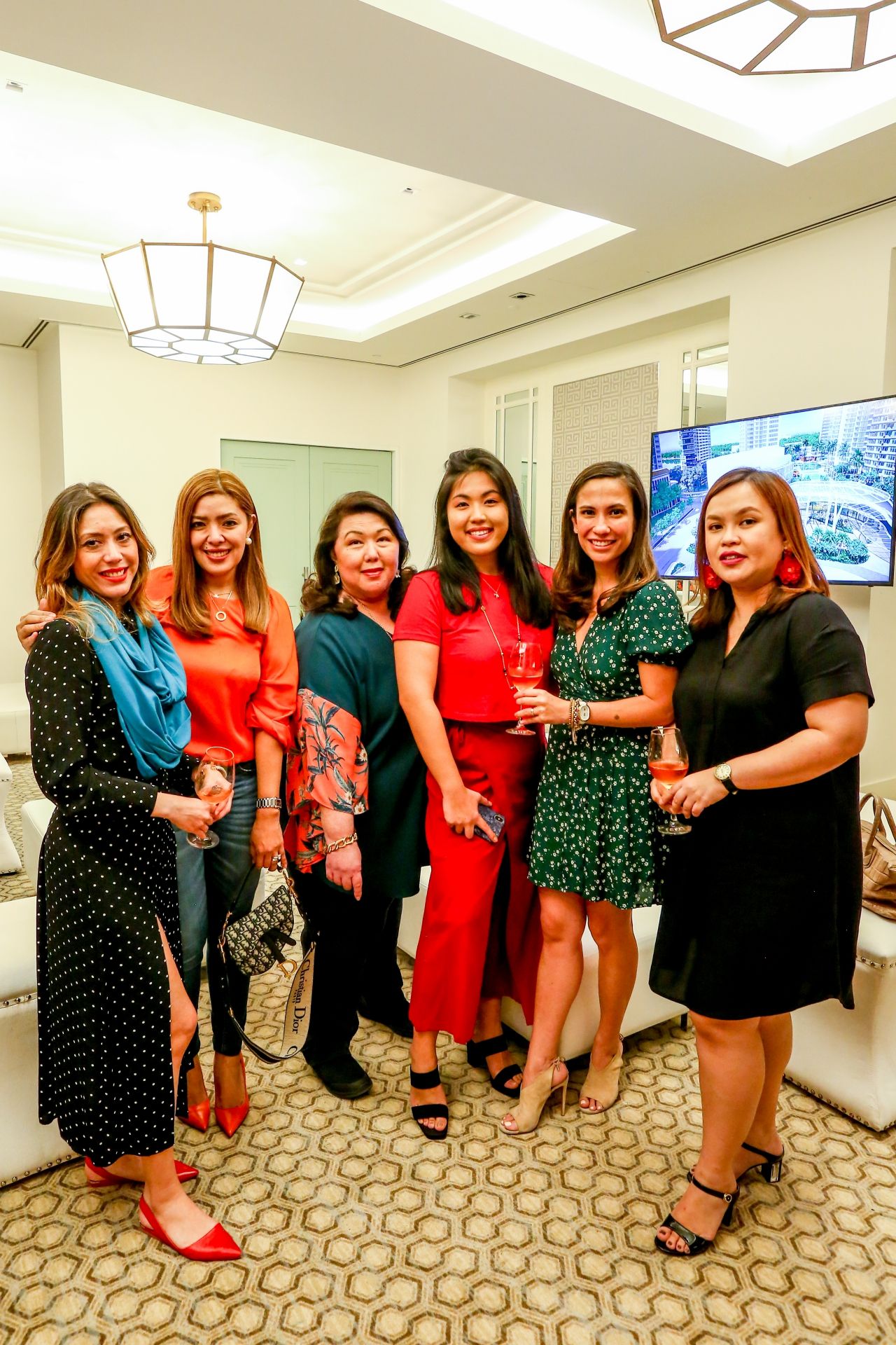 Shauna Popple Williams, Happy Ongpauco-Tiu, Irene Martel Francisco, Isabel Francisco, Stephanie Zubiri Crespi, Maritess Garcia Reyes