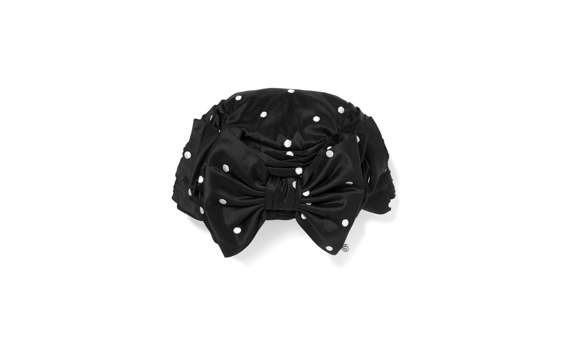 MAISON MICHEL | Polka dot satin turban
