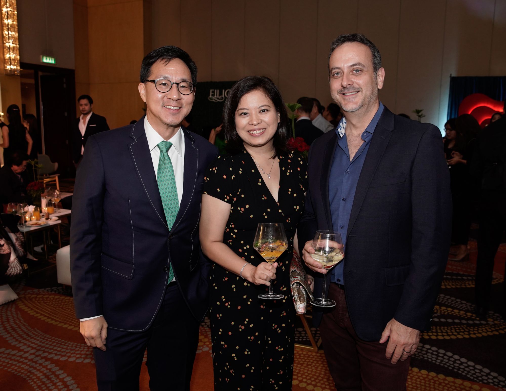 Curtis Chin, Lisa and Damien Coory