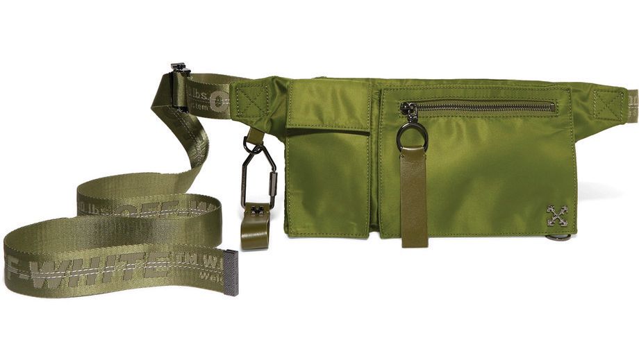 OFF-WHITE | Satin-twill belt bag