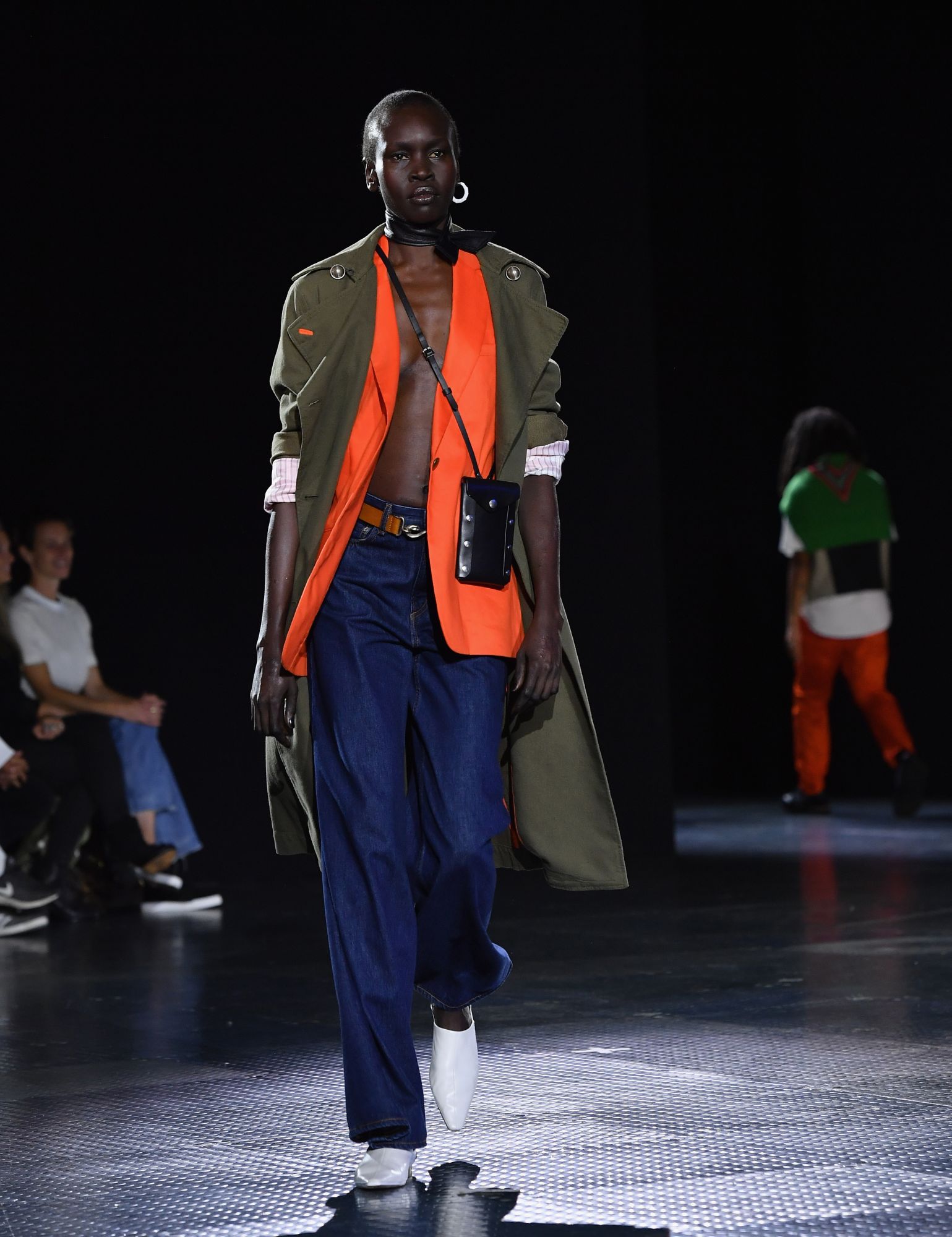 A model walks the runway for rag & bone spring/summer 2020 during New York Fashion Week: The Shows at Skylight on Vesey on September 6, 2019 in New York City. (Photo by Angela Weiss / AFP)