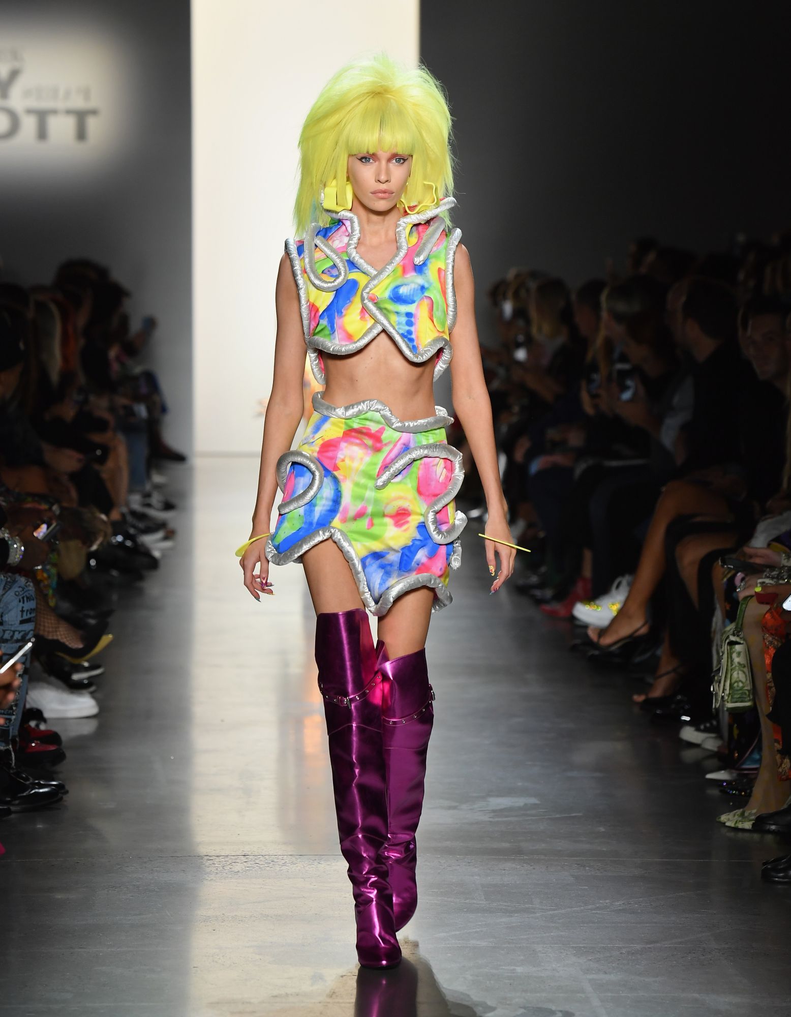 Model Stella Maxwell walks the runway for Jeremy Scott during New York Fashion Week: The Shows at Spring Studios on September 6, 2019 in New York City. (Photo by Angela Weiss / AFP)