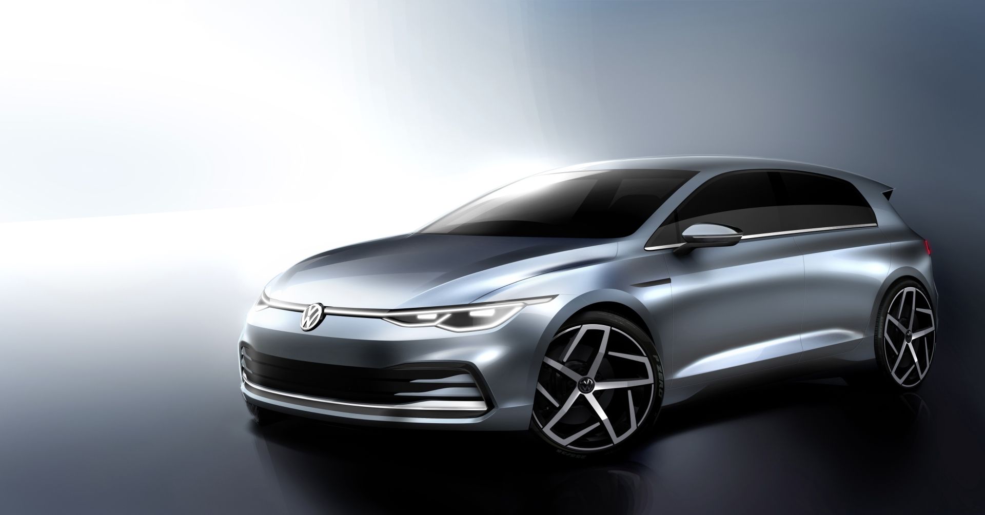 A rendering of the forthcoming 2020 Volkswagen Golf © Courtesy of Volkswagen