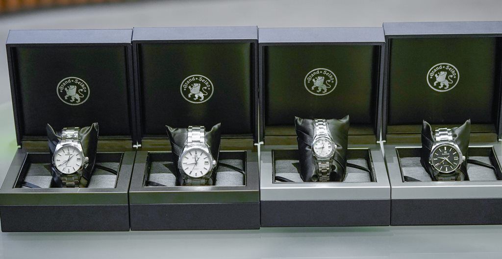 The spotlight shone especially on the four Grand Seiko anniversary pieces that were showcased for the guests.
