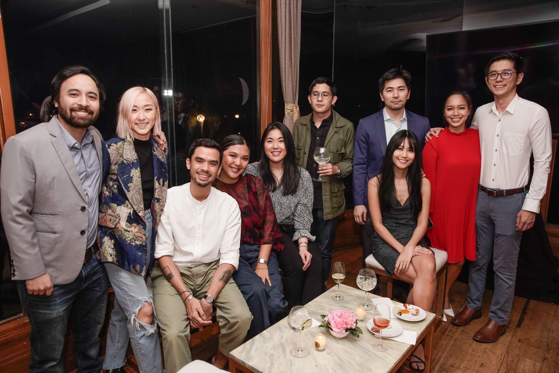 Inigo Uy, Rosenthal Tee, Carlos Del Prado, Stacey Rodriguez, Isabel Francisco, David Yulo, Johnathan and Gisela Loh, Aya and Charles Ty.