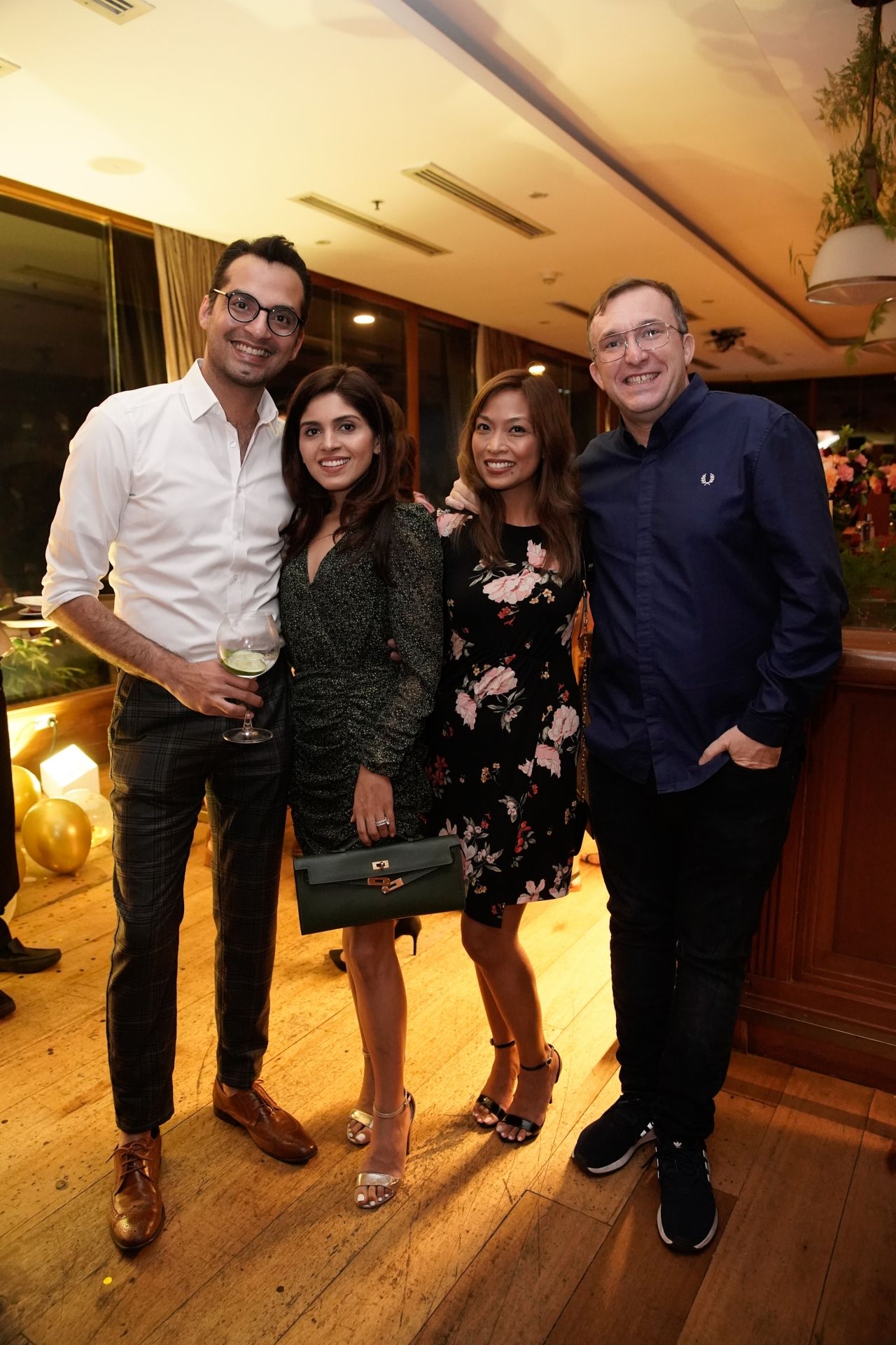 Arun and Shanaz Bhavnani, Teri and Chele Gonzalez