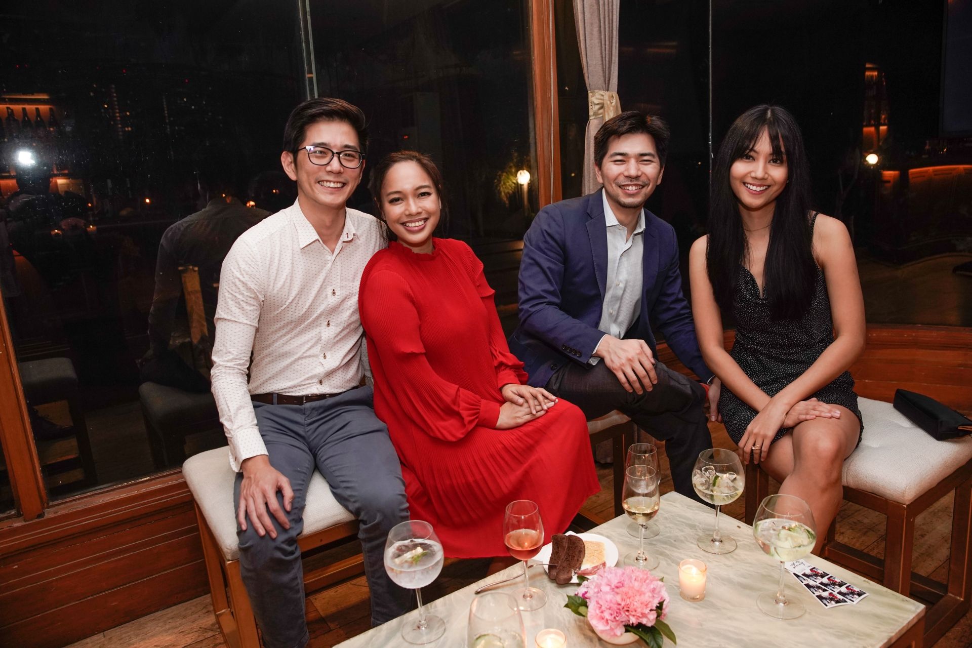 Charles and Aya Ty with Jonathan and Gisela Loh