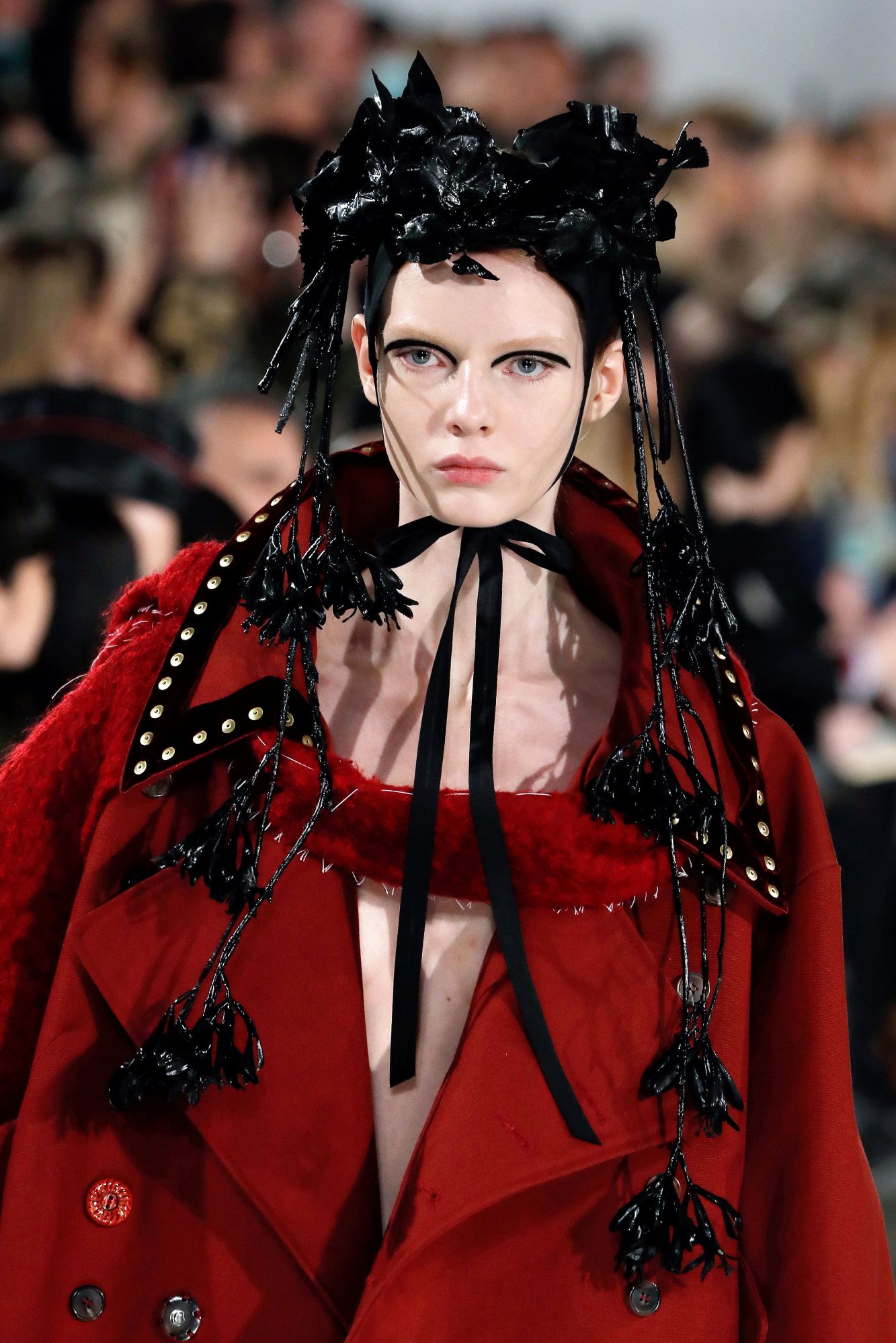 A model presents a creation for Maison Margiela during the Women's Fall-Winter 2020-2021 Ready-to-Wear collection fashion show in Paris, on February 26, 2020. (Photo by FRANCOIS GUILLOT / AFP)