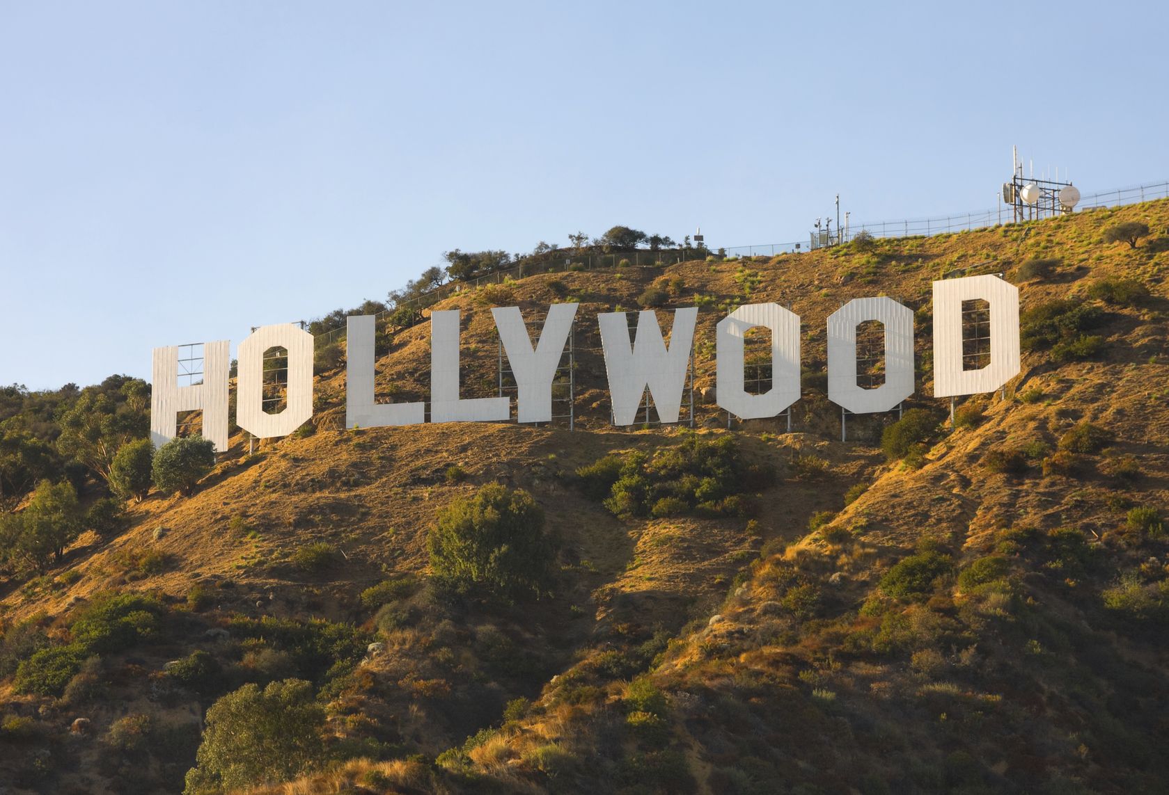 "Hollywood, California, USA - September 6, 2011: The world famous landmark Hollywood Sign. It was created as an advertisement in 1923."