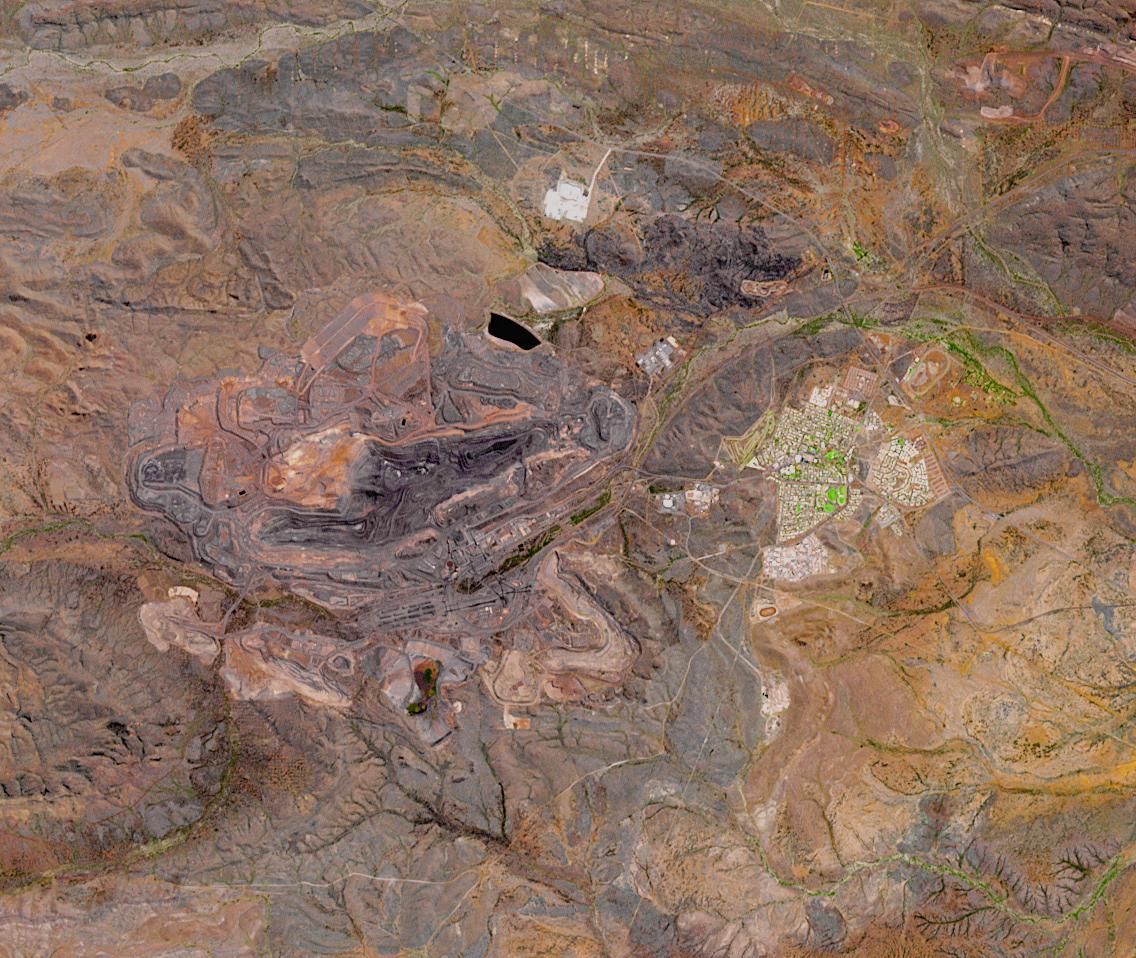 Mount Whaleback Iron Ore Mine, Australia. | Photo from NASA