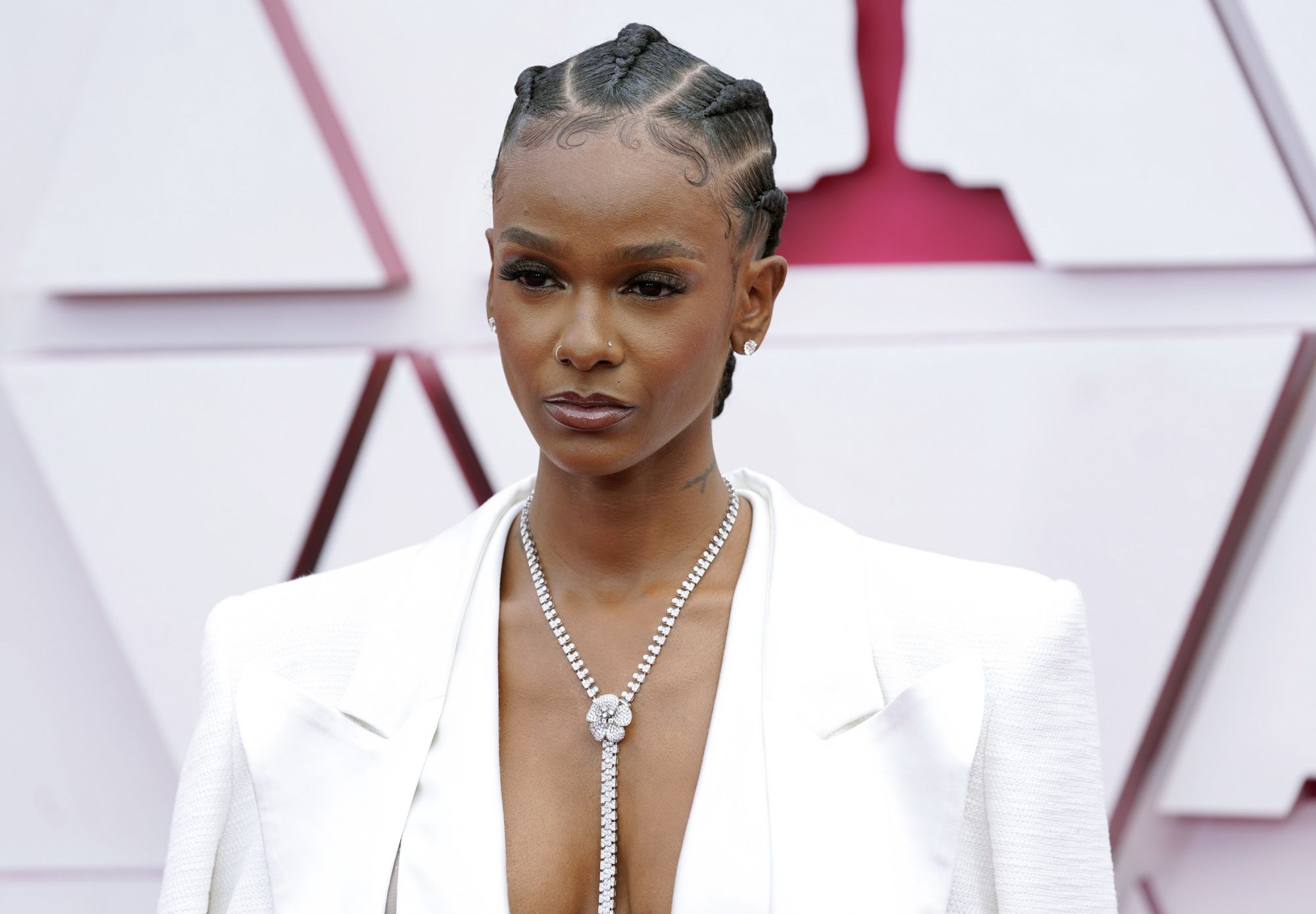 LOS ANGELES, CALIFORNIA: APRIL 25: Tiara Thomas attends the 93rd Annual Academy Awards at Union Station on 25 April 2021 in Los Angeles, California. (Photo by Chris Pizzello-Pool/Getty Images)