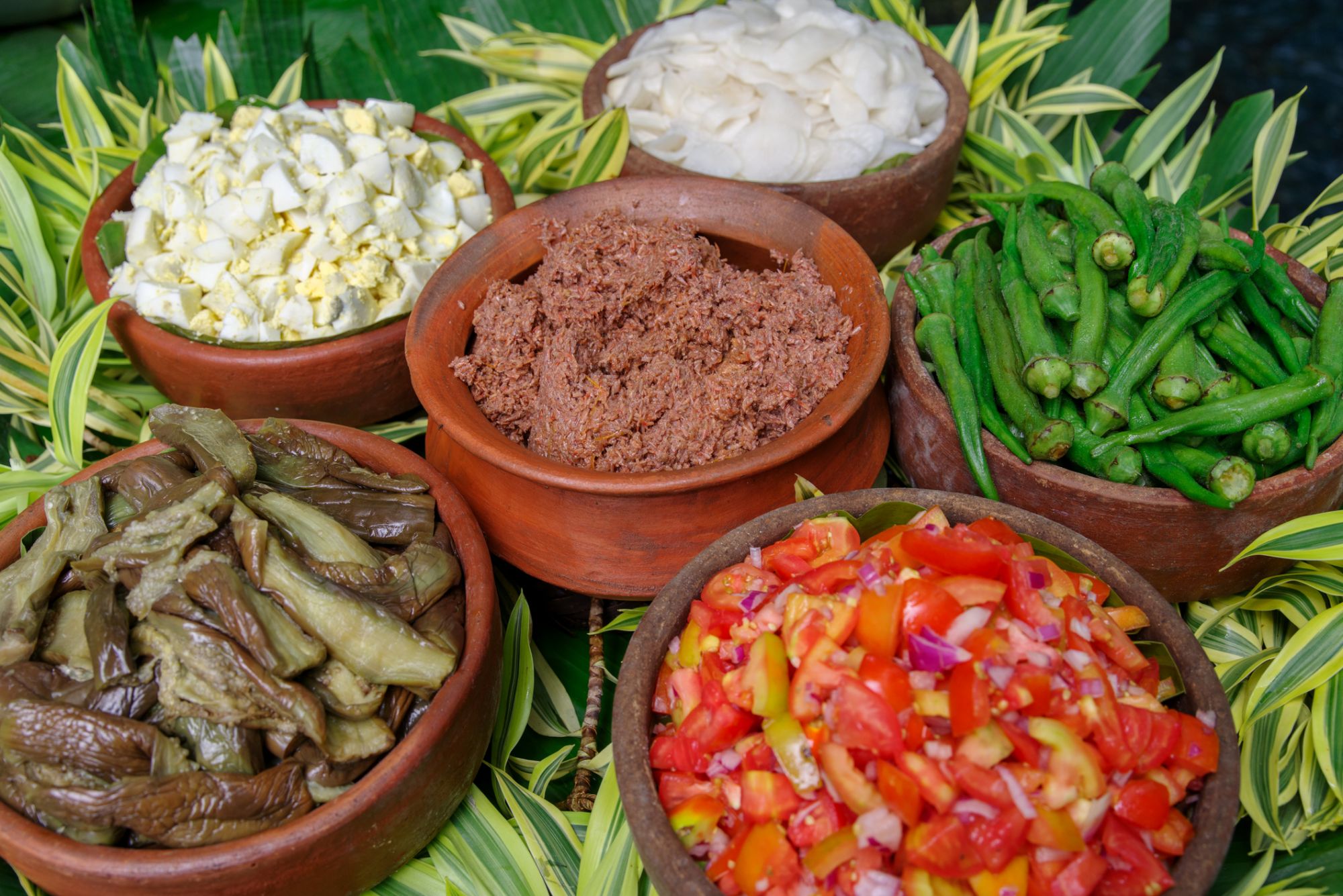 Filipino style salad and bagoong
