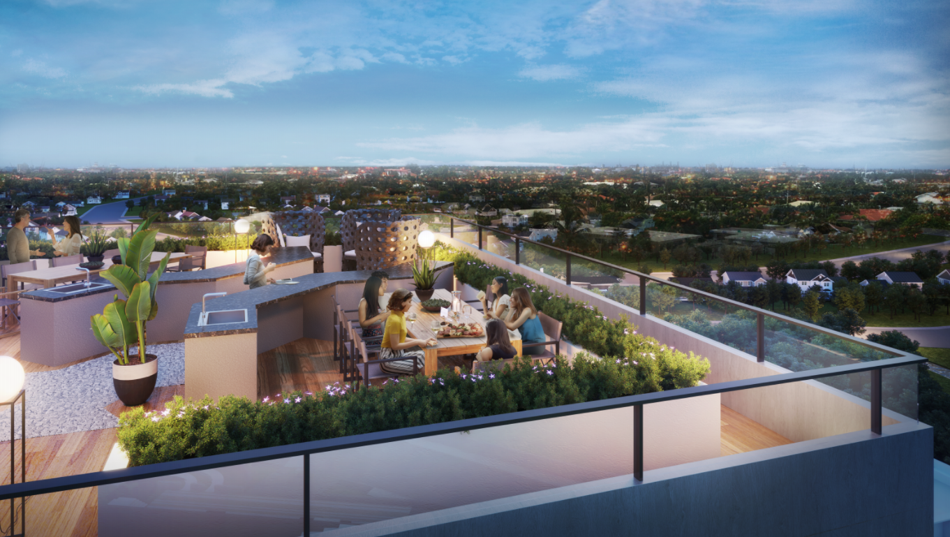 Sky Lounge that lets residents see the magnificent views of Filinvest City (Designed by: Miaja Design Group)