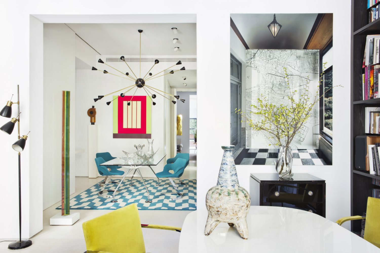 Home Tour: A Designer Transforms A Former Office Into His Colourful Apartment