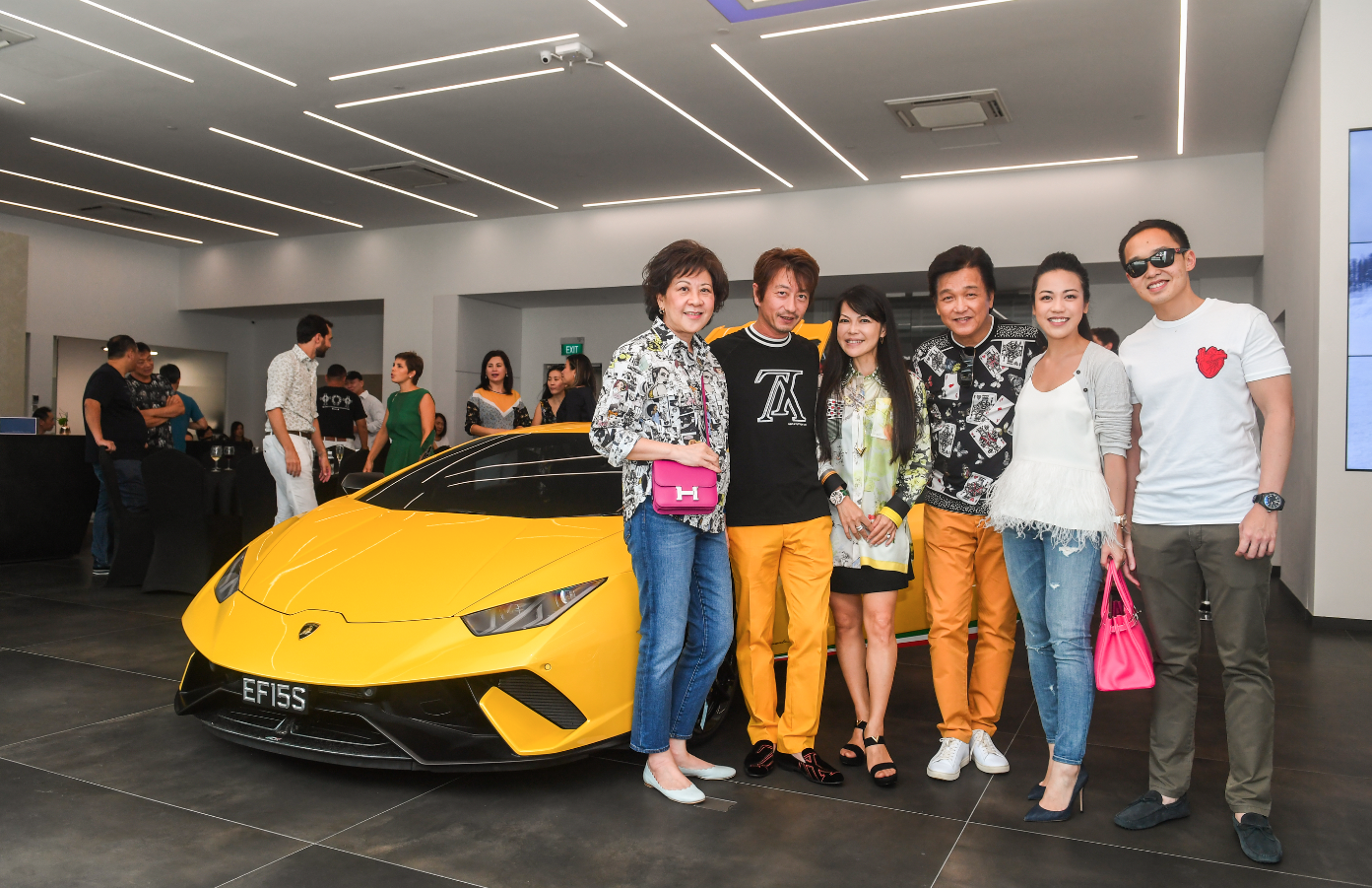 Ow Pui Yee, Kimihisa Abe, Kyoko Abe, Victor Ow, Carmen Ow, Bryan Tan