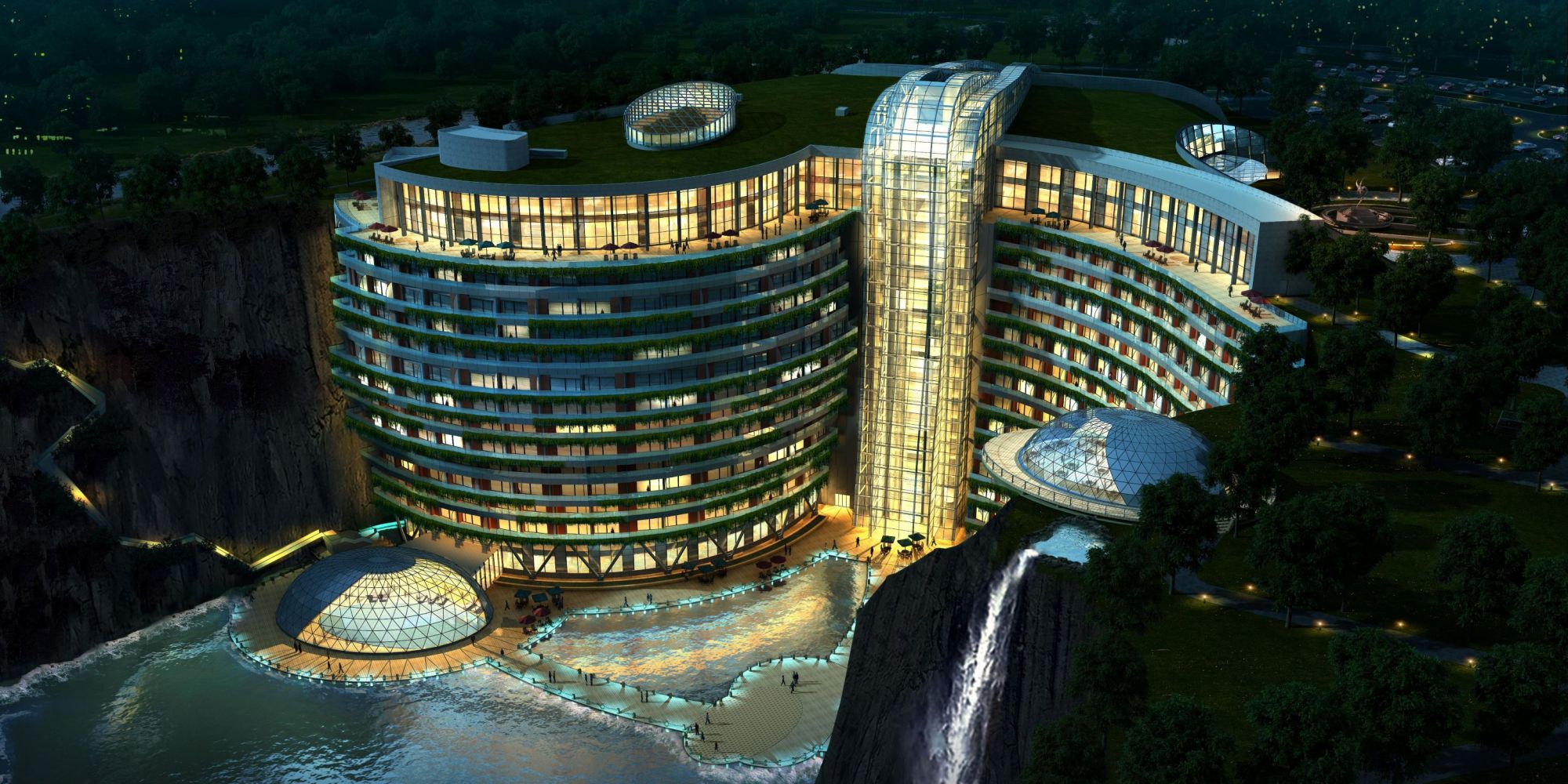 This Stunning Luxury Hotel Is Built Inside A Disused Quarry