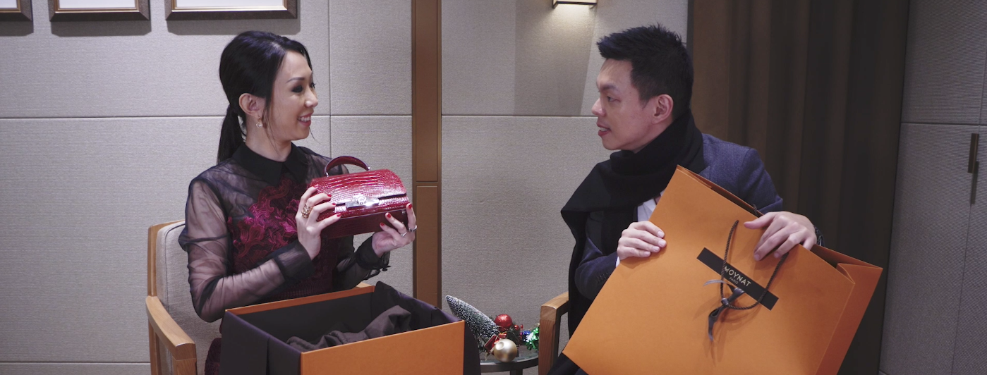 Loh May-Han and Adrian Ng Get Competitive Over Christmas Shopping