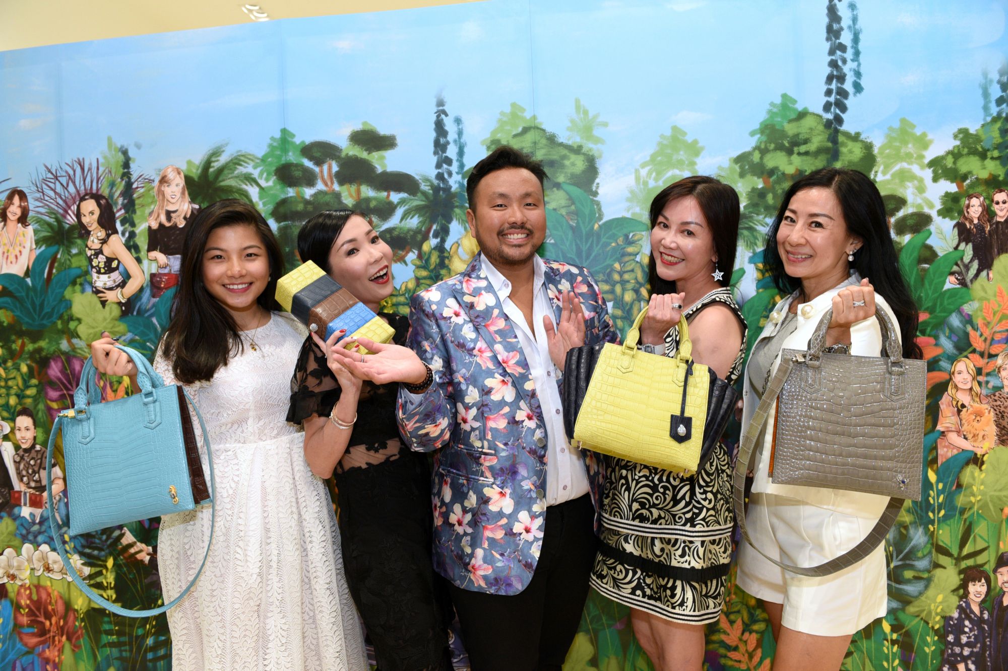 Rosanna Kuek, Elaine Lim-Chan, Ethan Koh, Emily Piak, Mildred Kuek