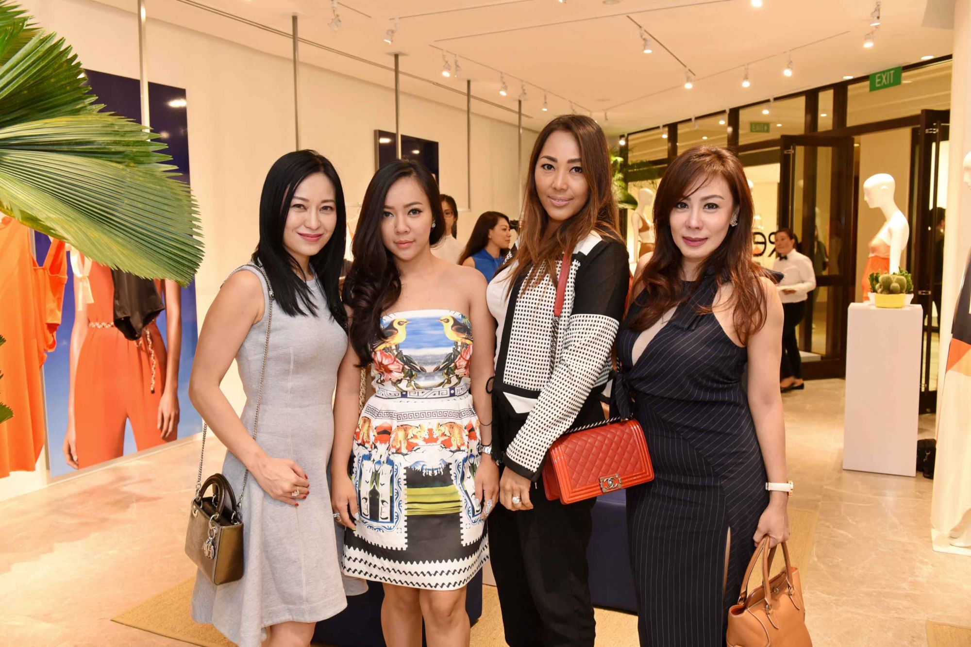 Nina Ng, friend, Soraya Wilson, Shirley Kuan