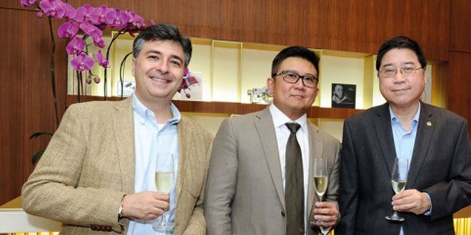 Stefano Di Domenico, Tay Kok Choon and Wong Yew Wah, at the Breguet, Innovations that Wrote History exhibition