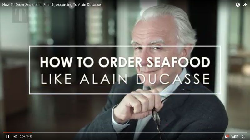 Alain Ducasse’s Useful Guide To Ordering Seafood In French