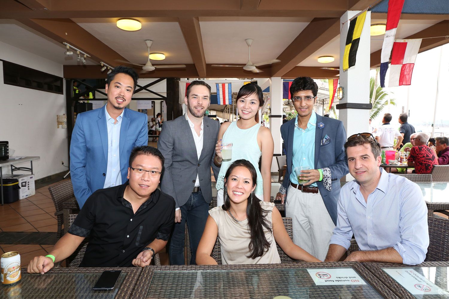 Christopher Chua, Nicolas Laville, Andrea Haw, Karan Tilani, Nicholas Ho, Vicky Hwang and Vincent Pieron