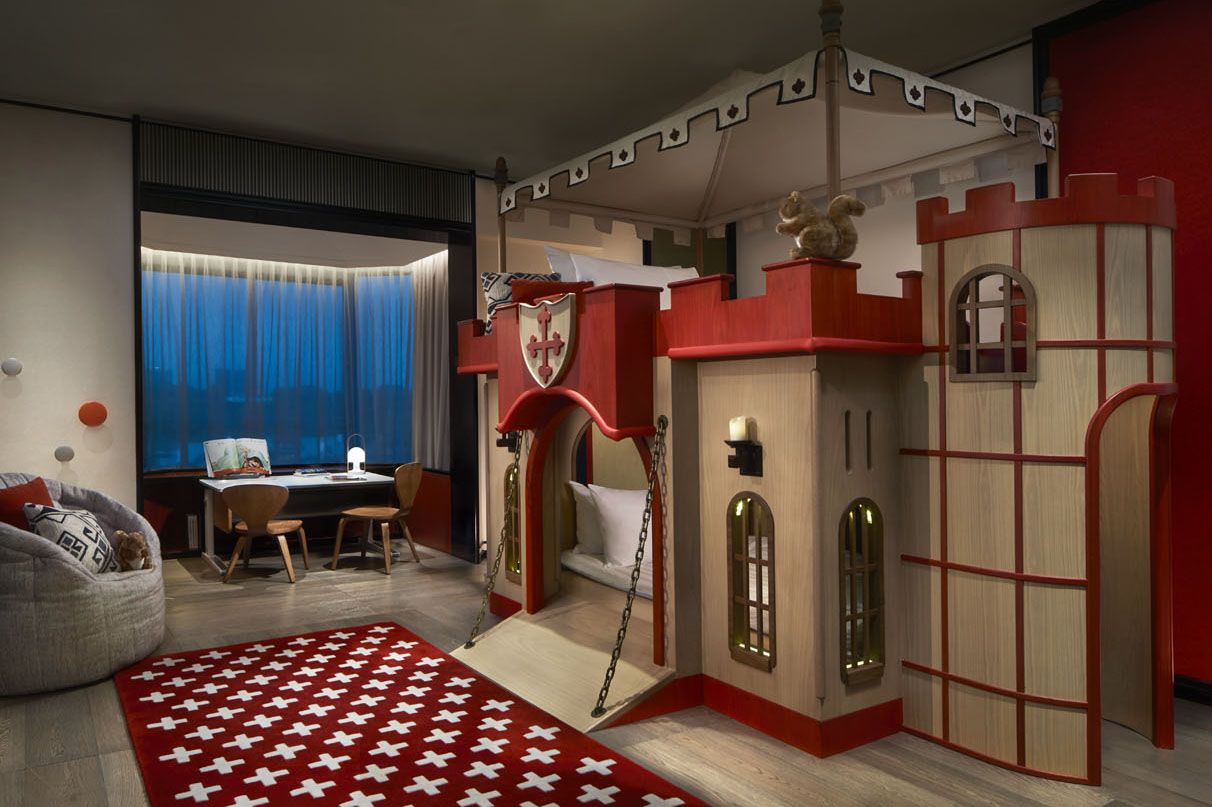 A stay at the Shangri-La Hotel Themed Family Castle Suite