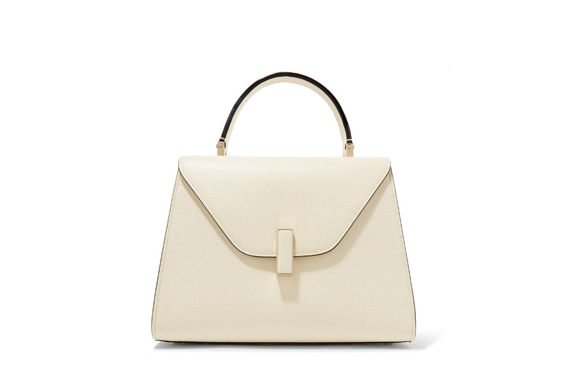 Valextra Iside medium textured-leather shoulder bag