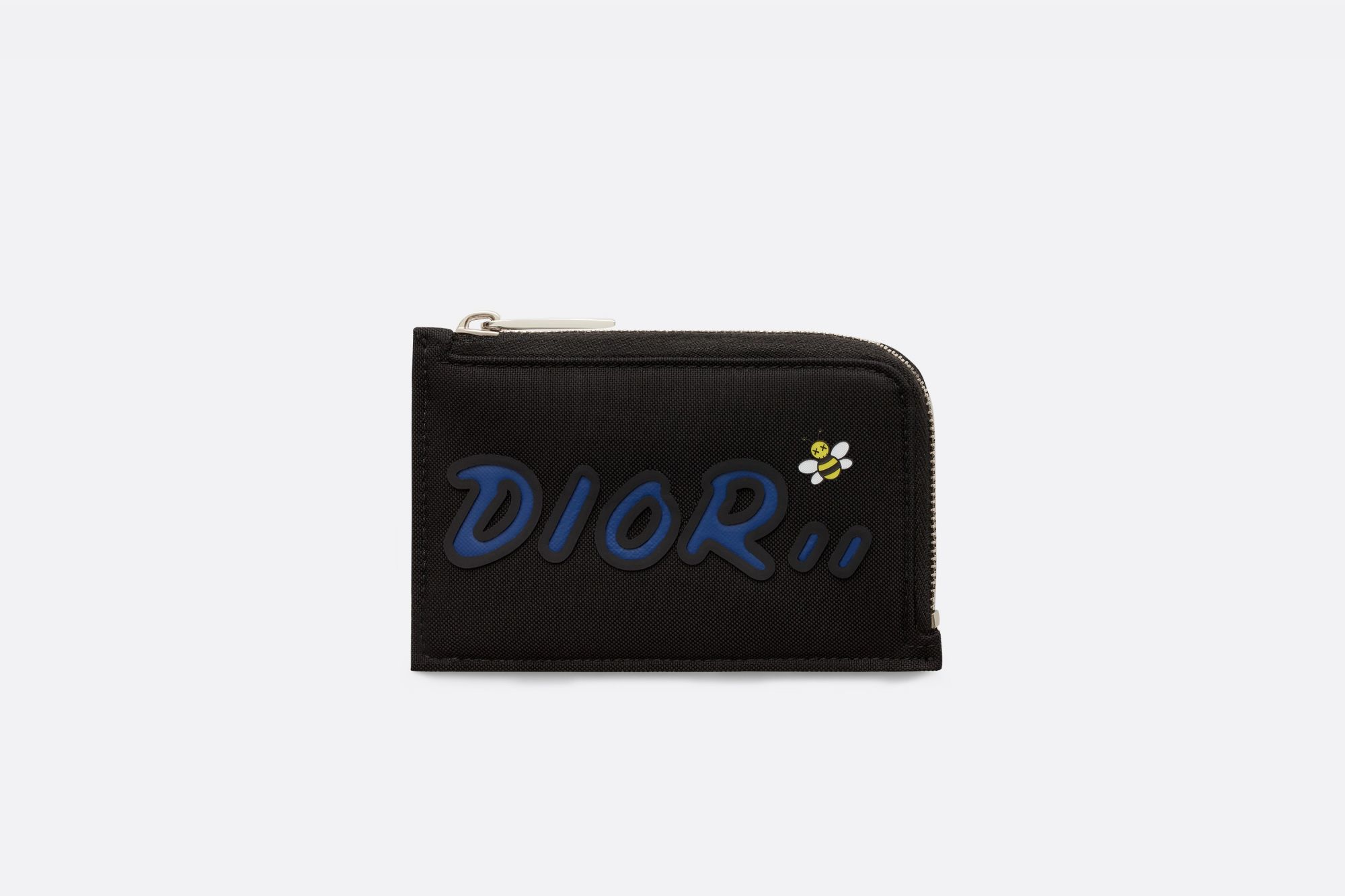 Black nylon DIOR x KAWS porte-valeurs