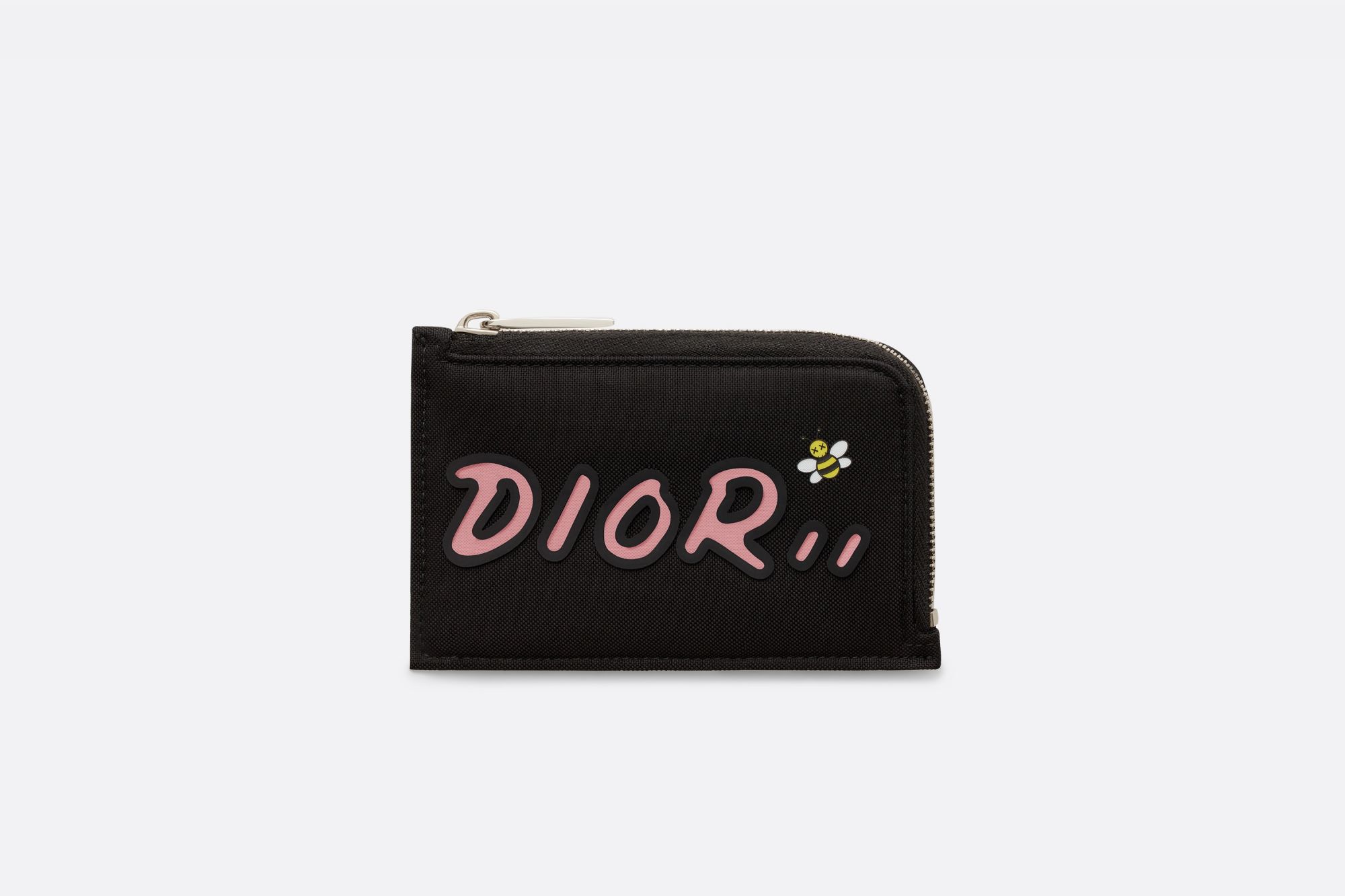 Black nylon DIOR x KAWS porte-valeurs