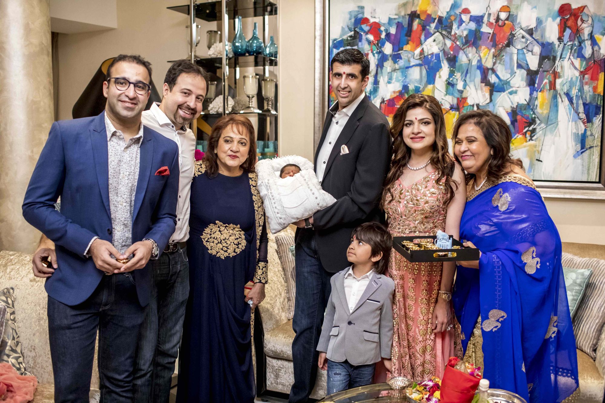 Ashwin Budhrani, Kamlesh Budhrani, Bina Budhrani, Rivaan Valiram, Mukesh Valiram, Aarav Valiram, Roshan Valiram, Champa Valiram