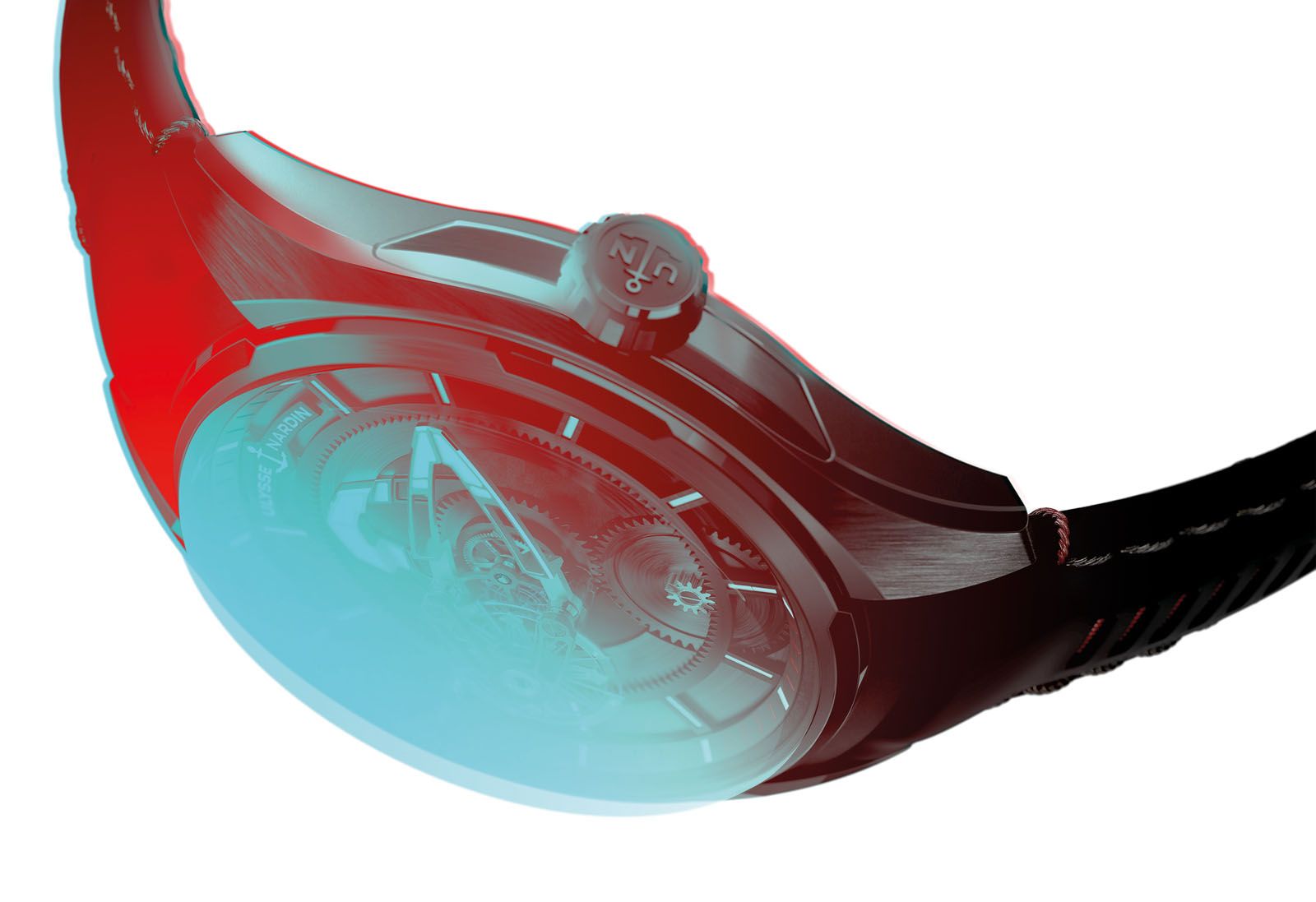 The new Freak X comes in a smaller size at 43mm and is fitted with a crown